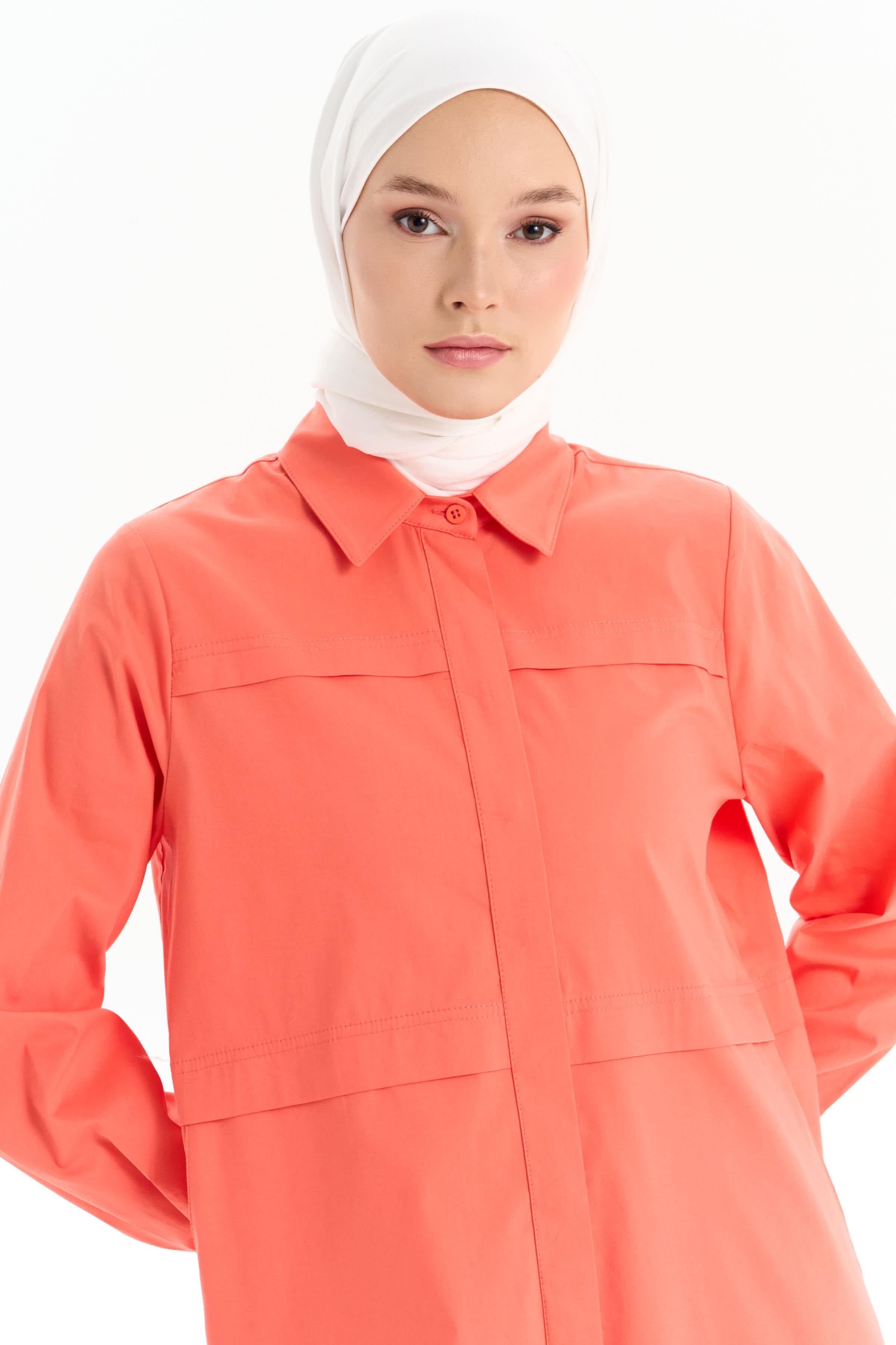 Aller Detaylı Uzun Tunik - Mercan TUGBA