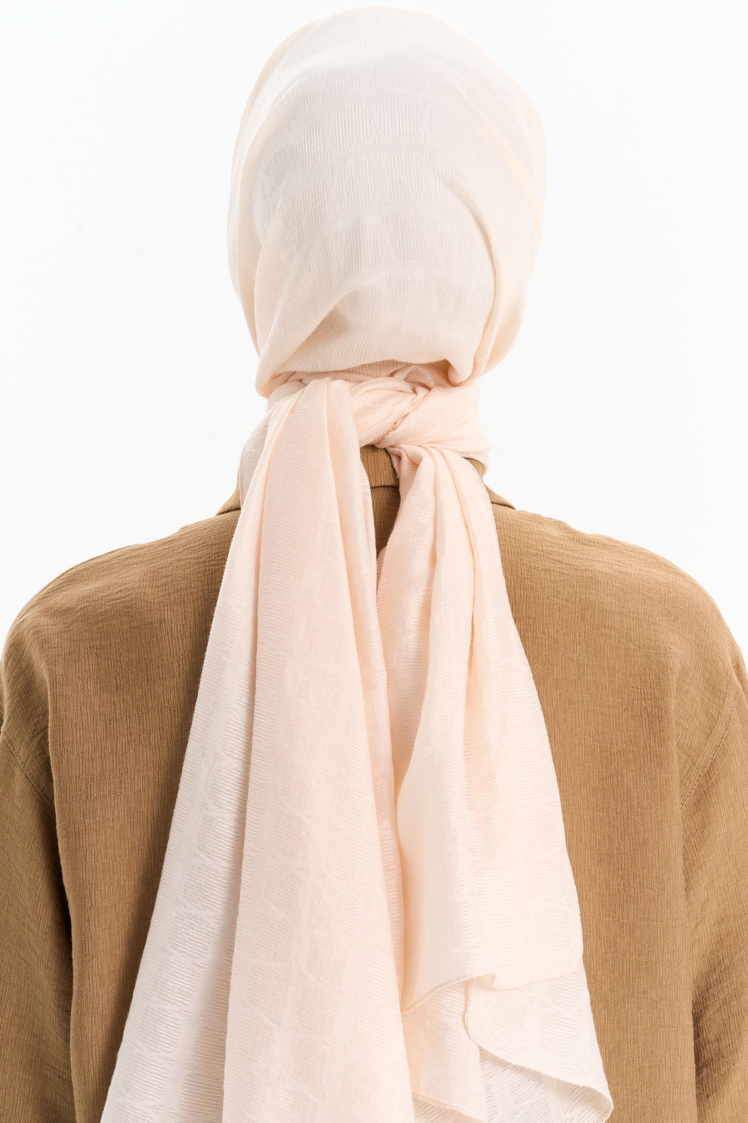 Altıgen Desen Viskon Şal - Taş TUGBA