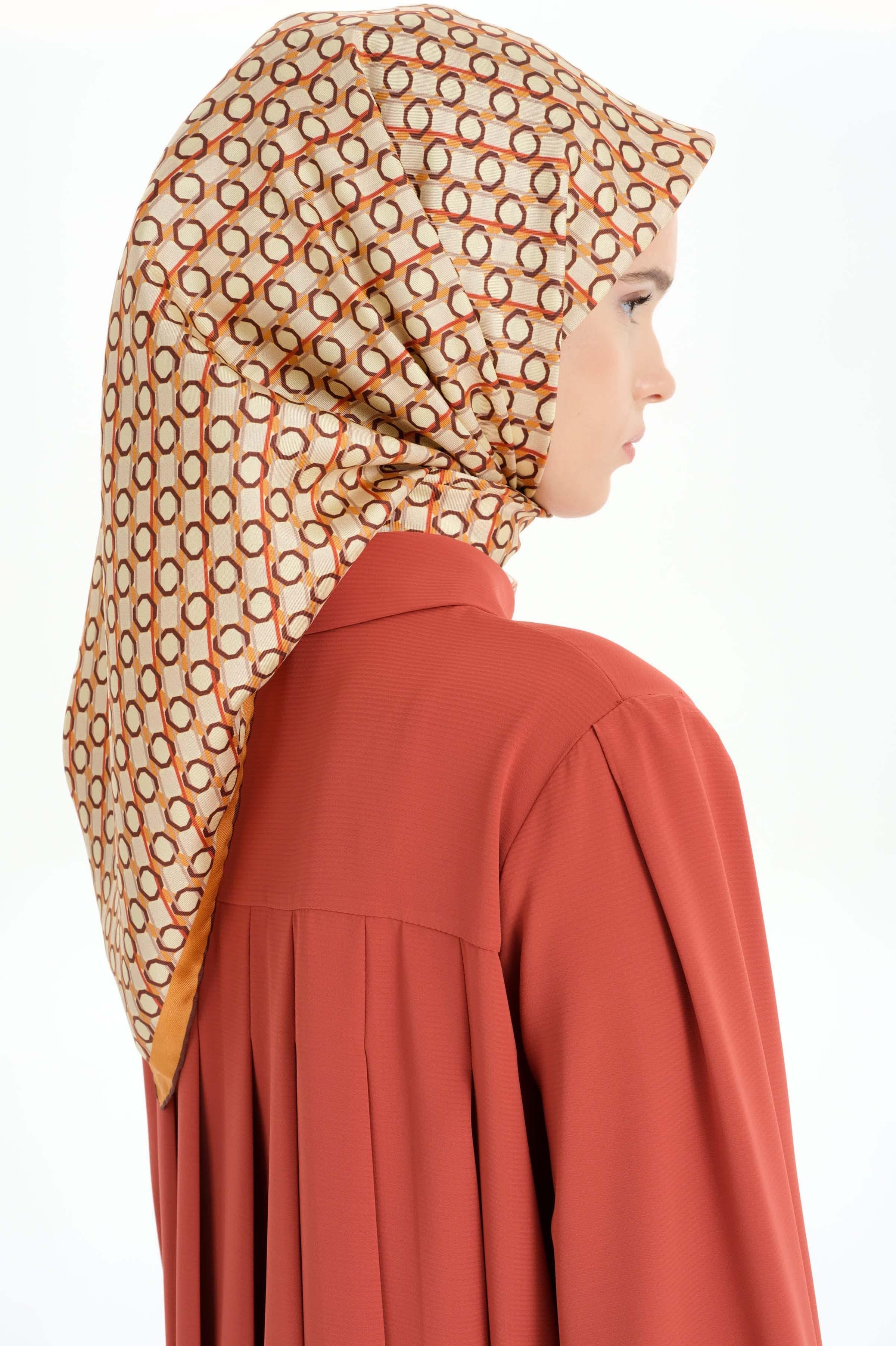 Arkası Pilise Detaylı Tunik - Kiremit TUGBA