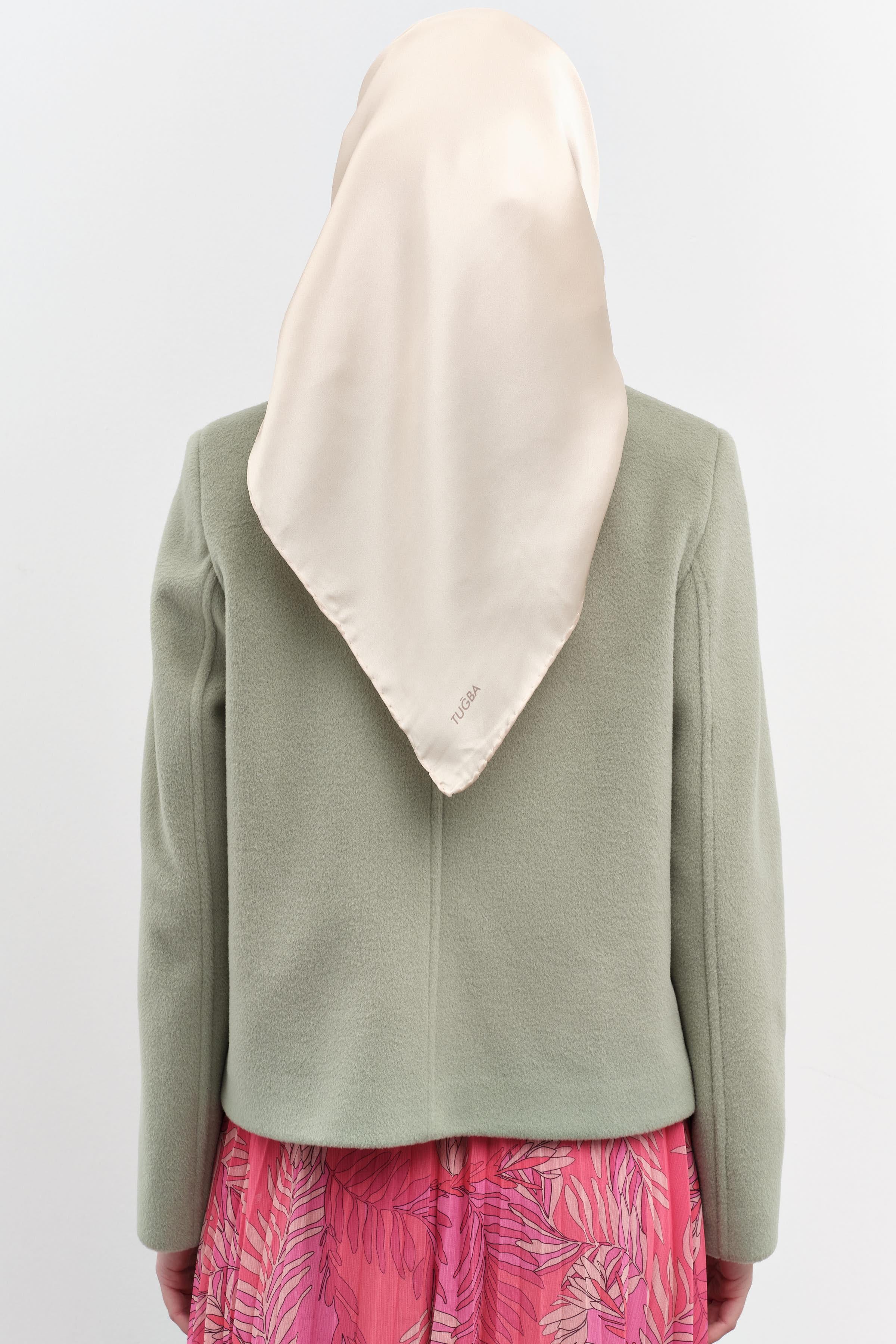 Armalı Çıtçıt Kapamalı Mini Mont - Mint TUGBA