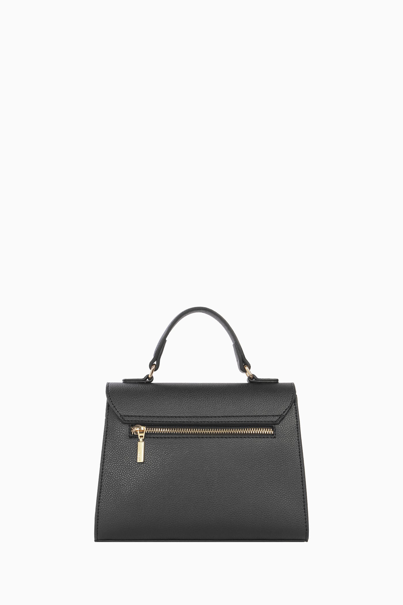 Askısı Desen Detaylı Çanta - Siyah TUGBA