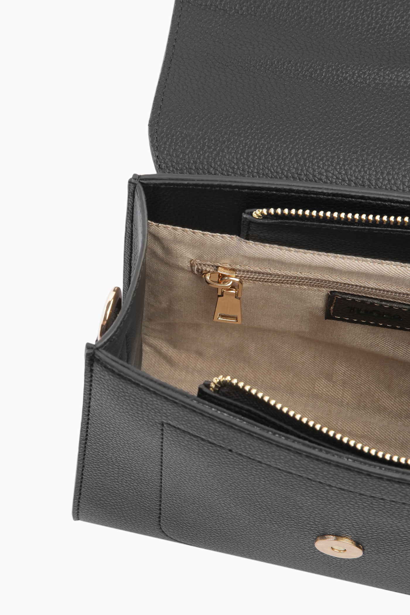 Askısı Desen Detaylı Çanta - Siyah TUGBA