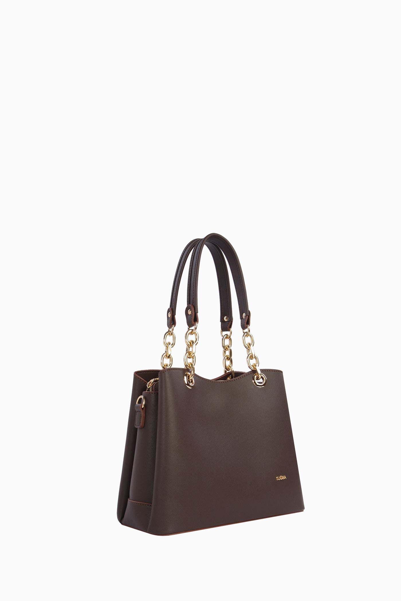Askısı Zincir Detaylı Çanta - Acı Kahve TUGBA