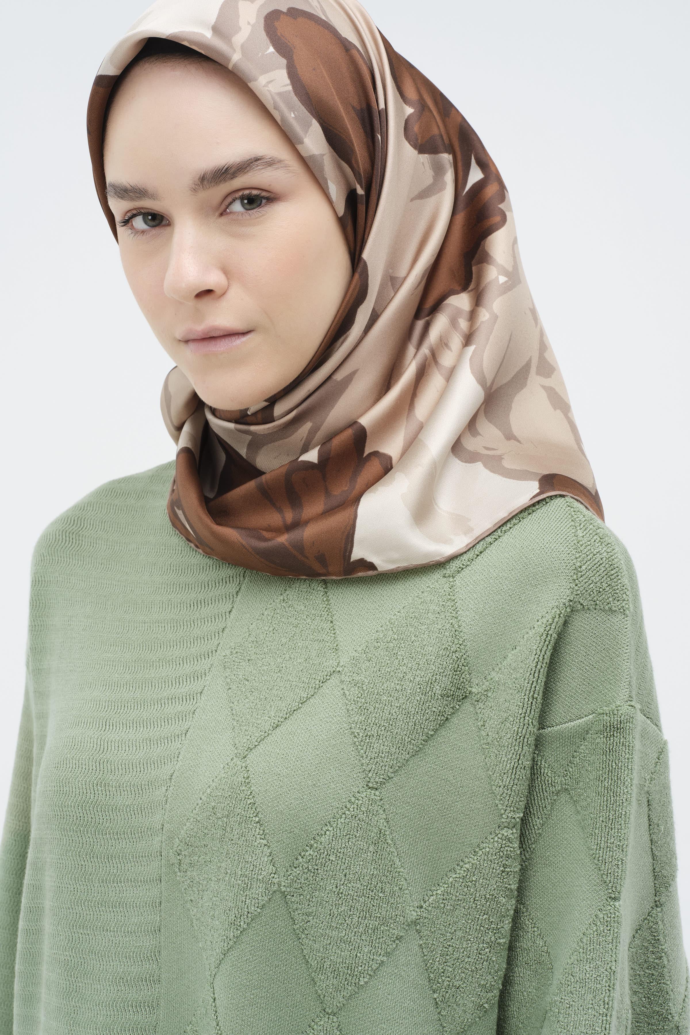 Baklava Desen Triko Tunik - Mint TUGBA