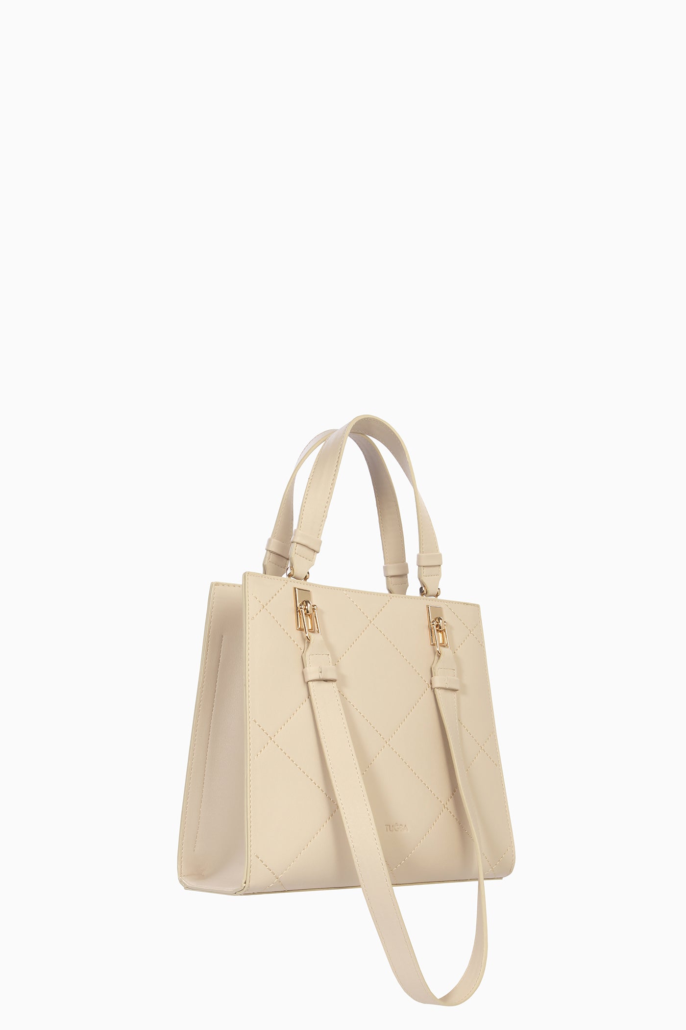 Baklava Desenli Çanta - Bej TUGBA