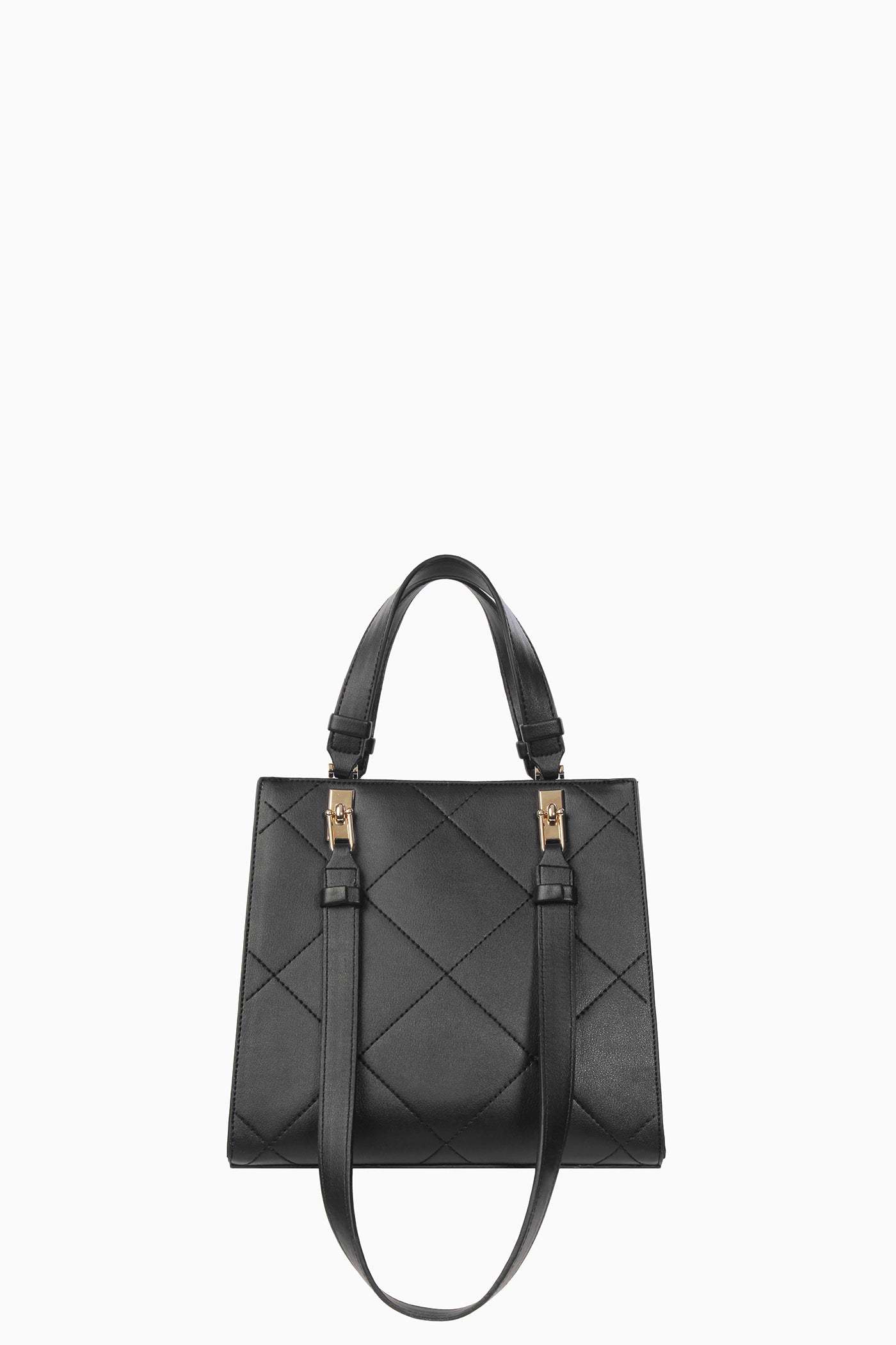 Baklava Desenli Çanta - Siyah TUGBA