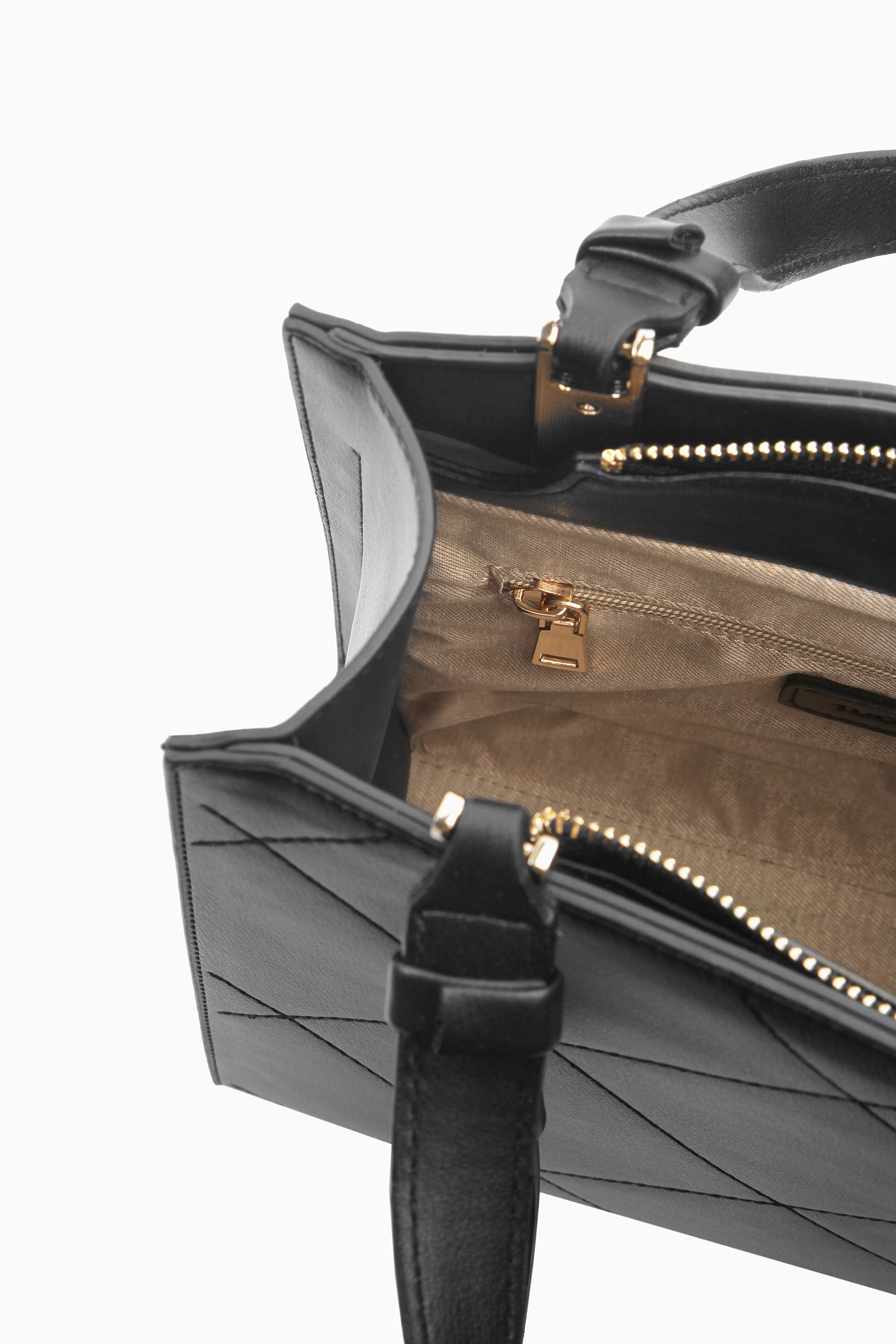 Baklava Desenli Çanta - Siyah TUGBA