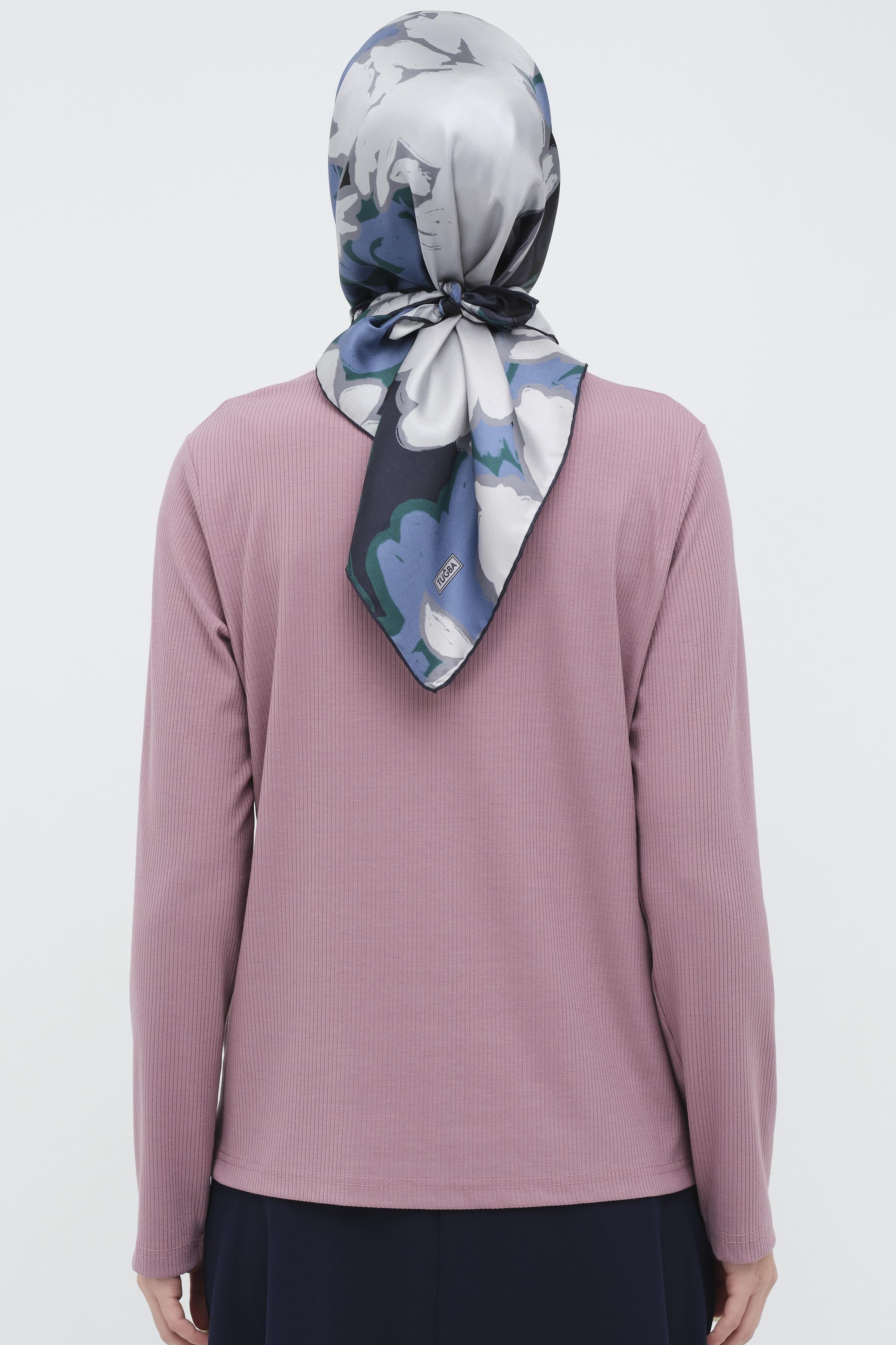 Balıkçı Yakalı Örme Bluz - Lavanta TUGBA