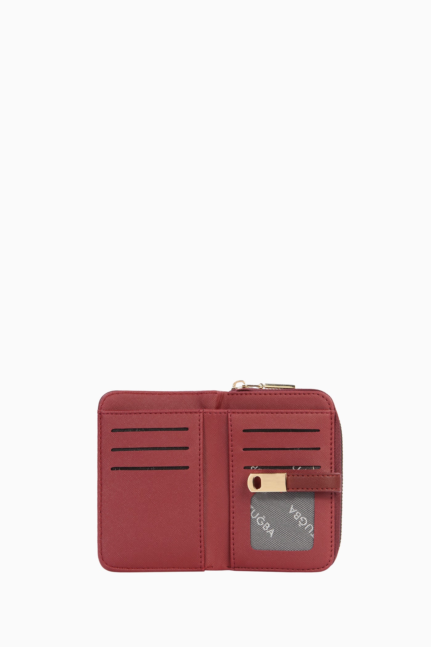 Bantlı Mini Cüzdan - Bordo TUGBA