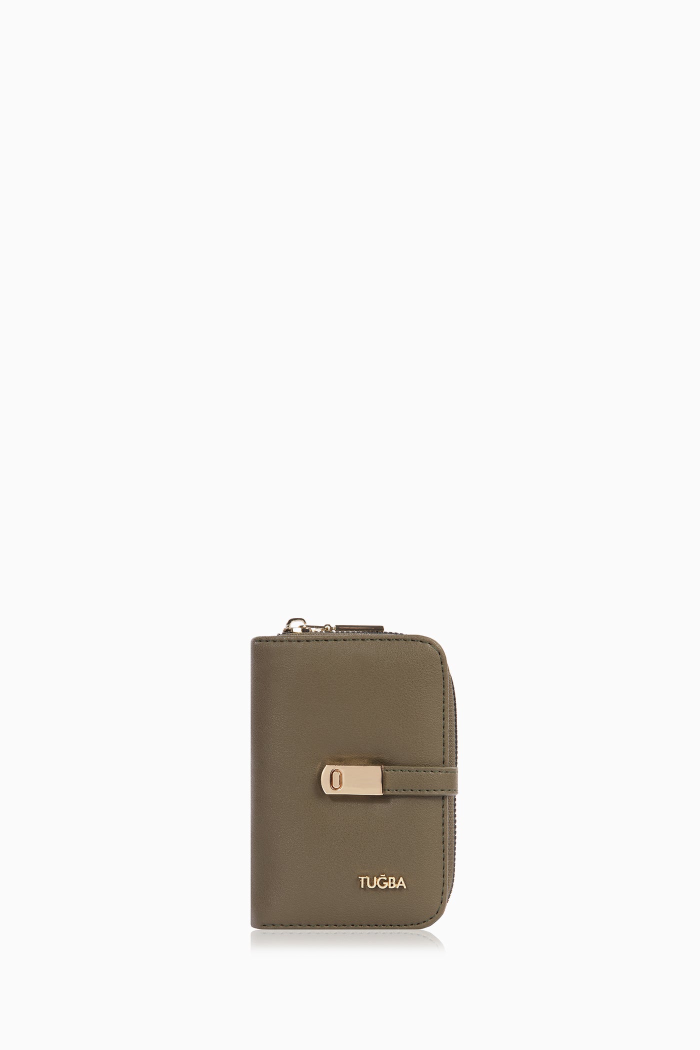 Bantlı Mini Cüzdan - Haki TUGBA