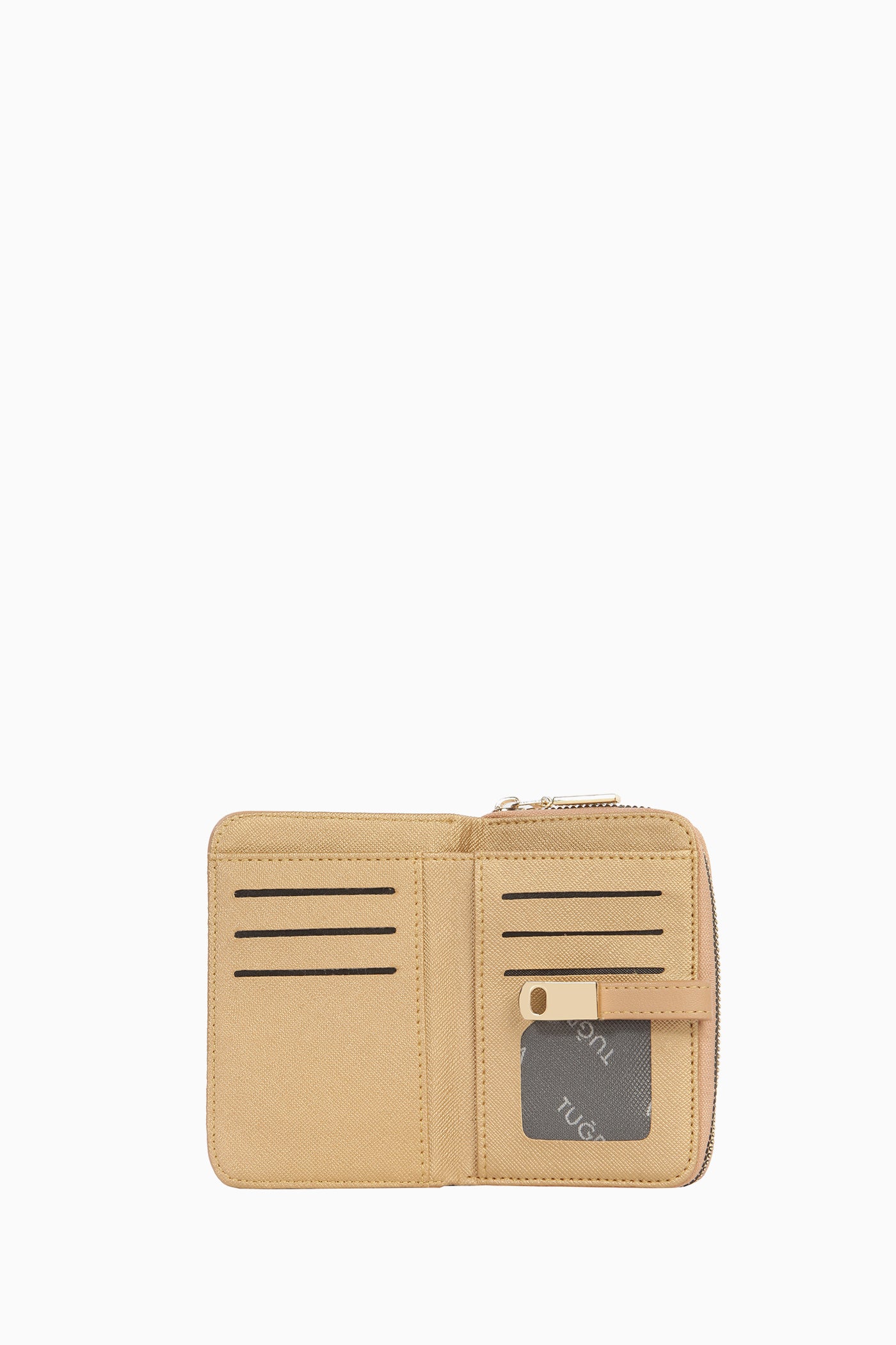 Bantlı Mini Cüzdan - Krem TUGBA