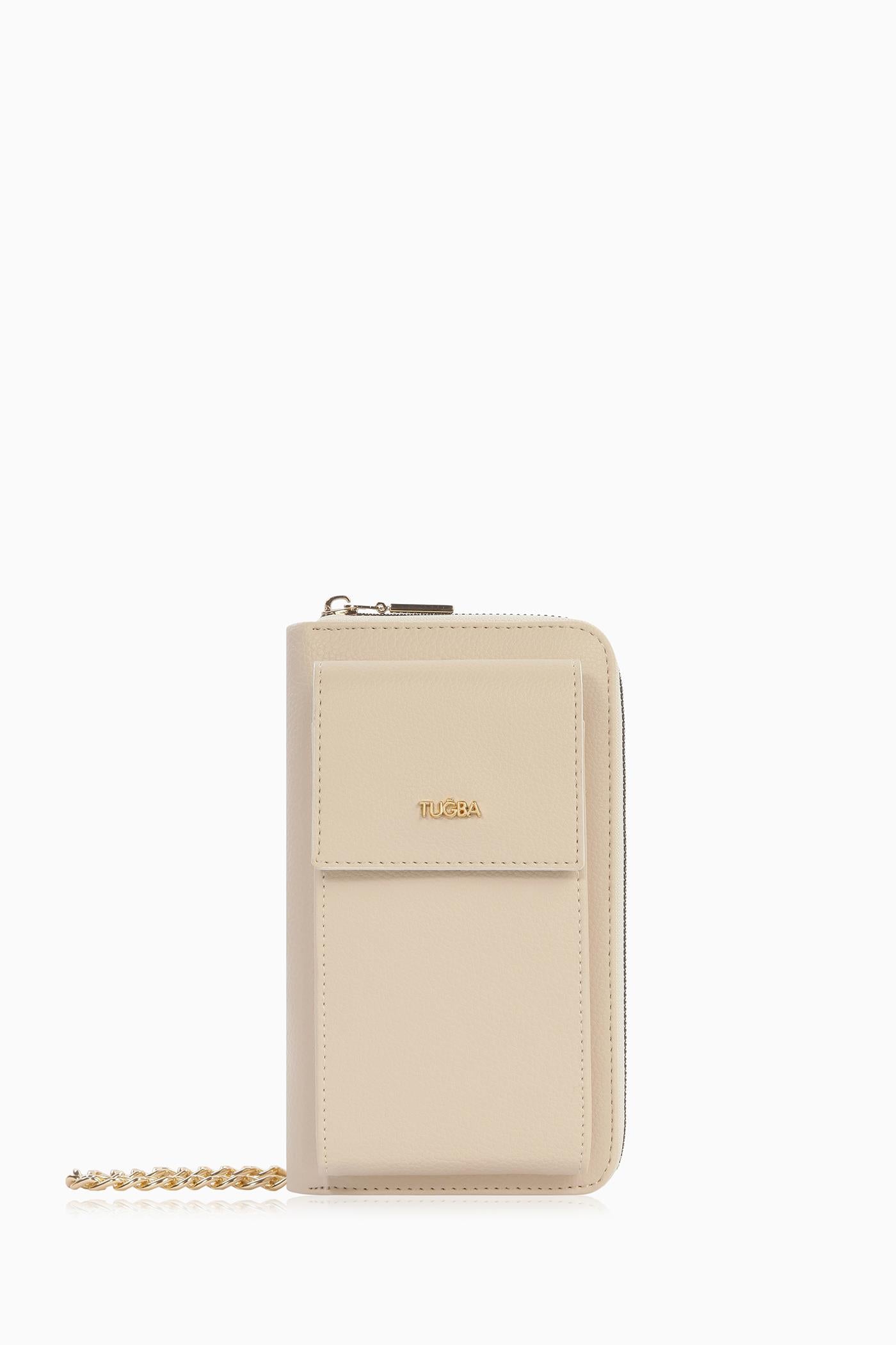 Bayan Çanta Telefonluk - Bej TUGBA