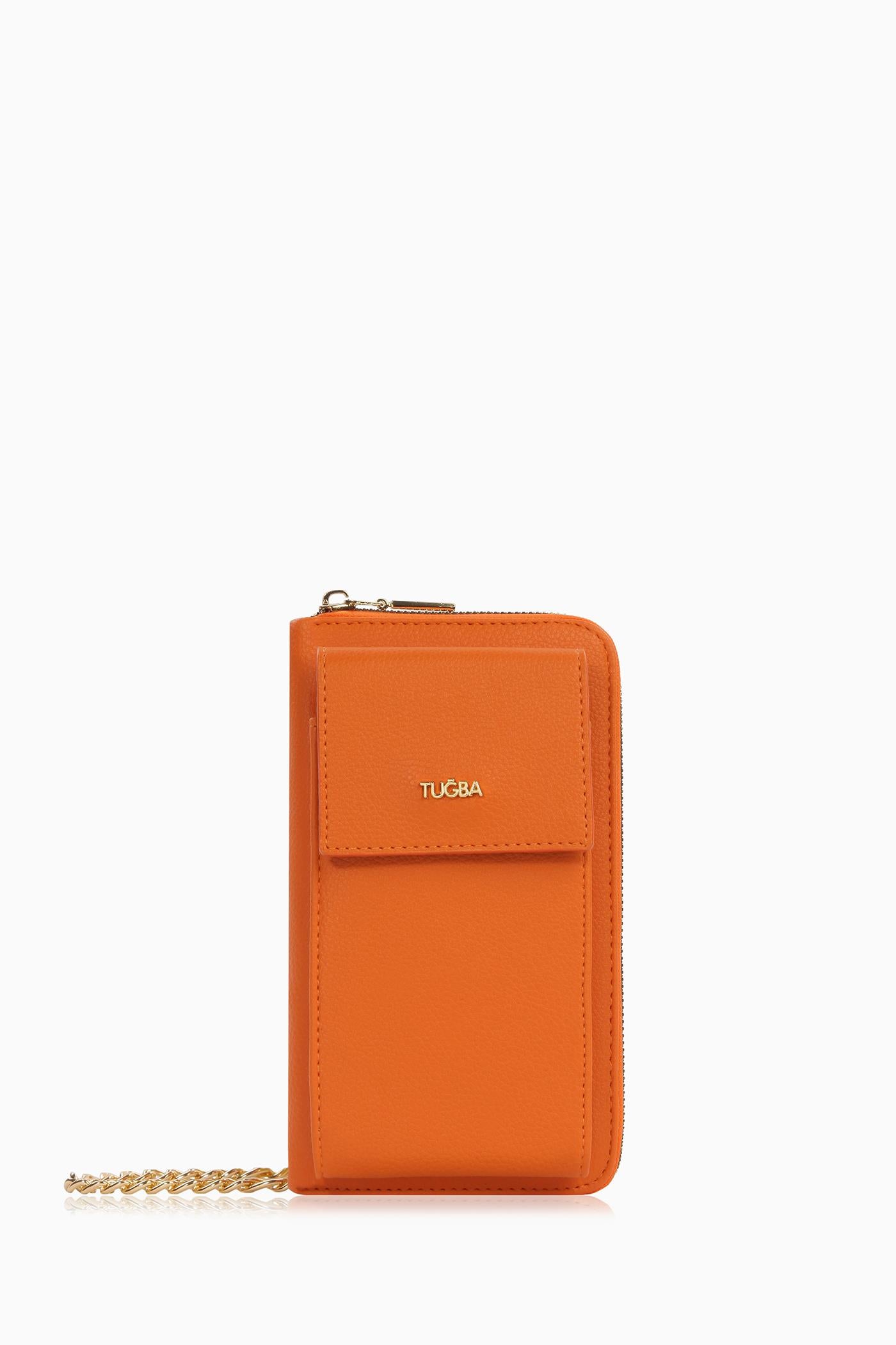 Bayan Çanta Telefonluk - Oranj TUGBA