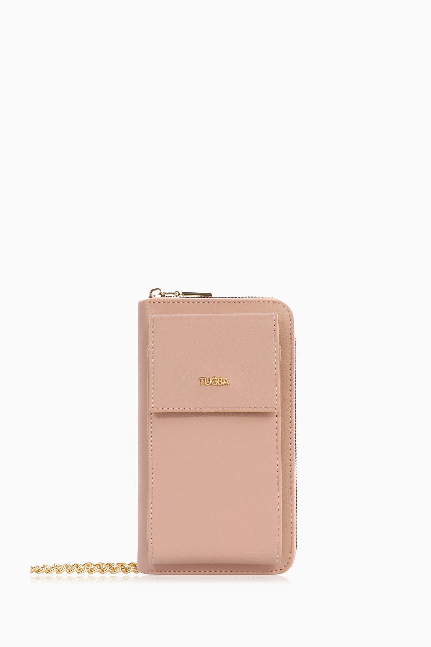 Bayan Çanta Telefonluk - Pudra TUGBA