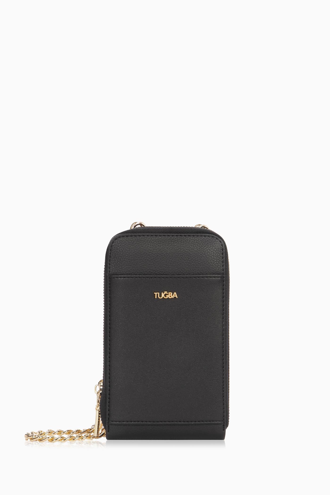 Bayan Çanta Telefonluk - Siyah TUGBA