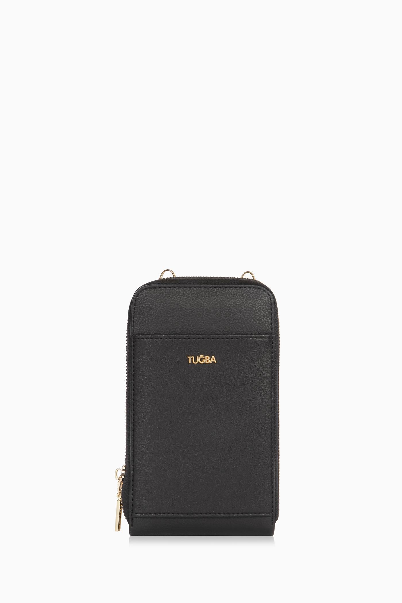 Bayan Çanta Telefonluk - Siyah TUGBA