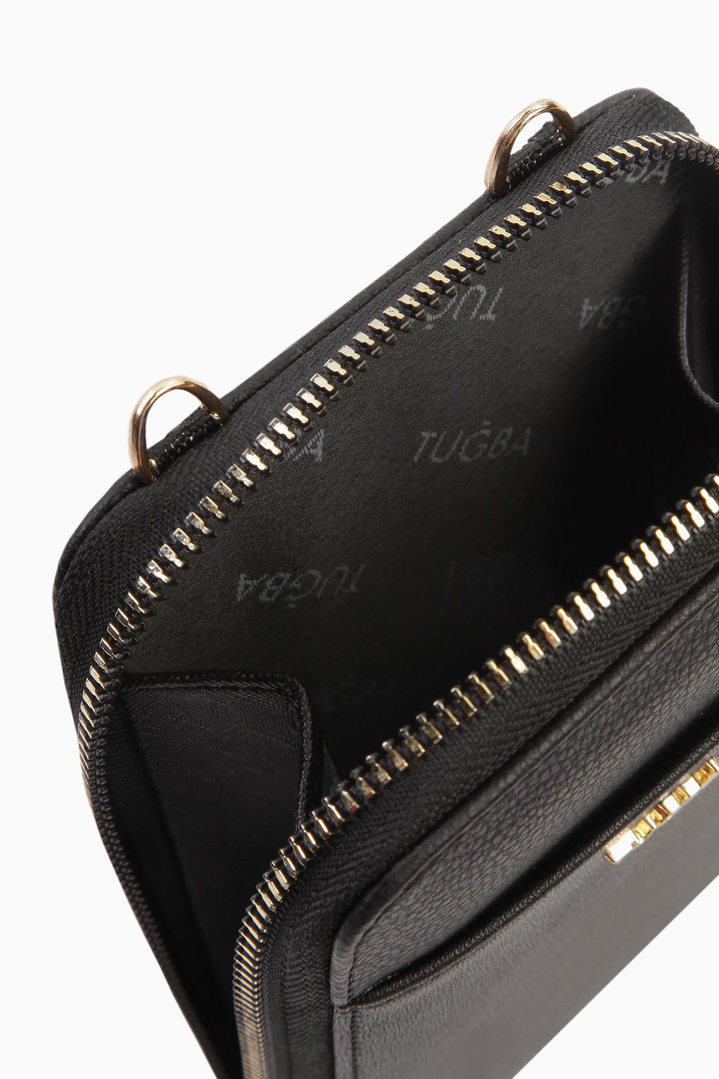 Bayan Çanta Telefonluk - Siyah TUGBA