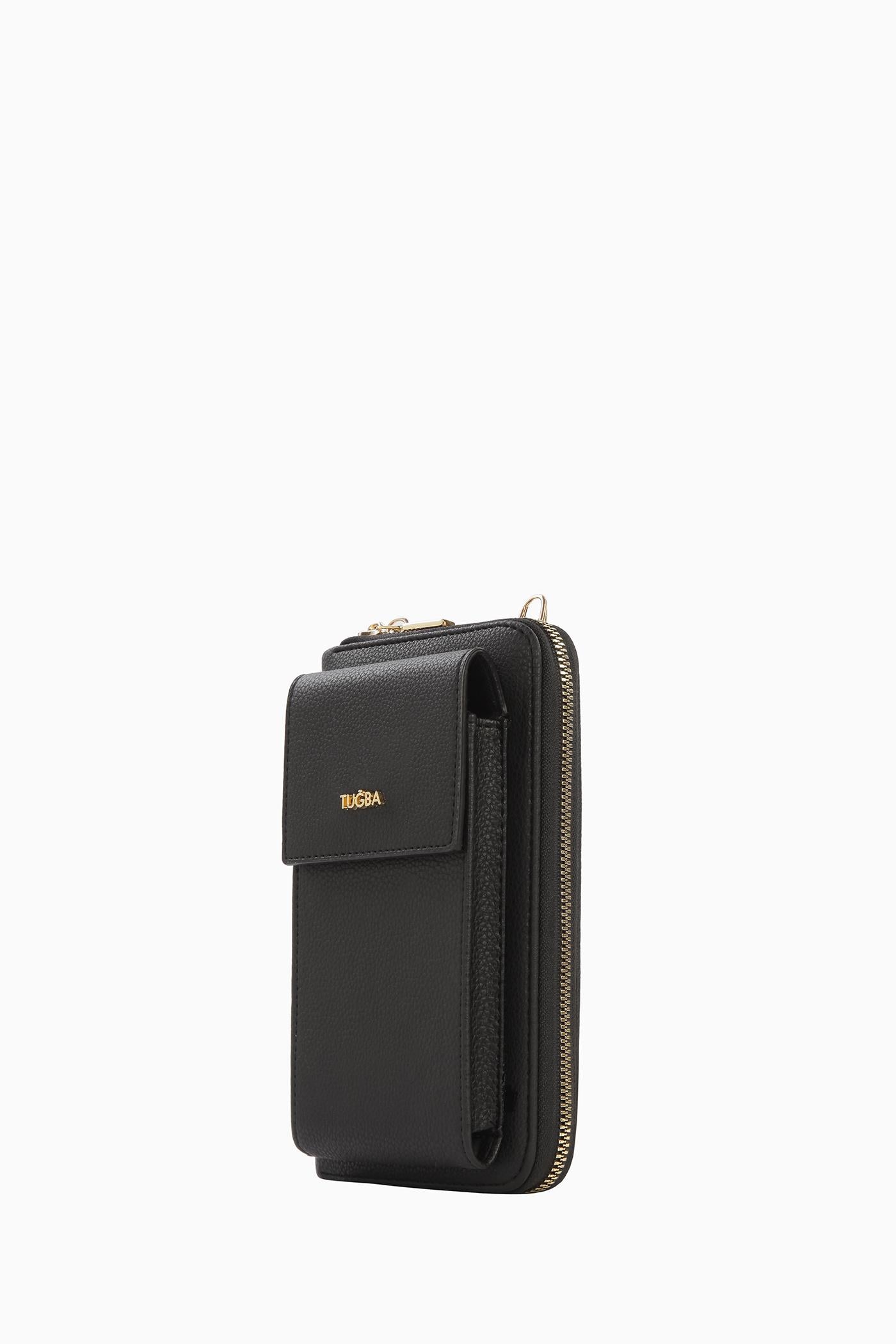 Bayan Çanta Telefonluk - Siyah TUGBA