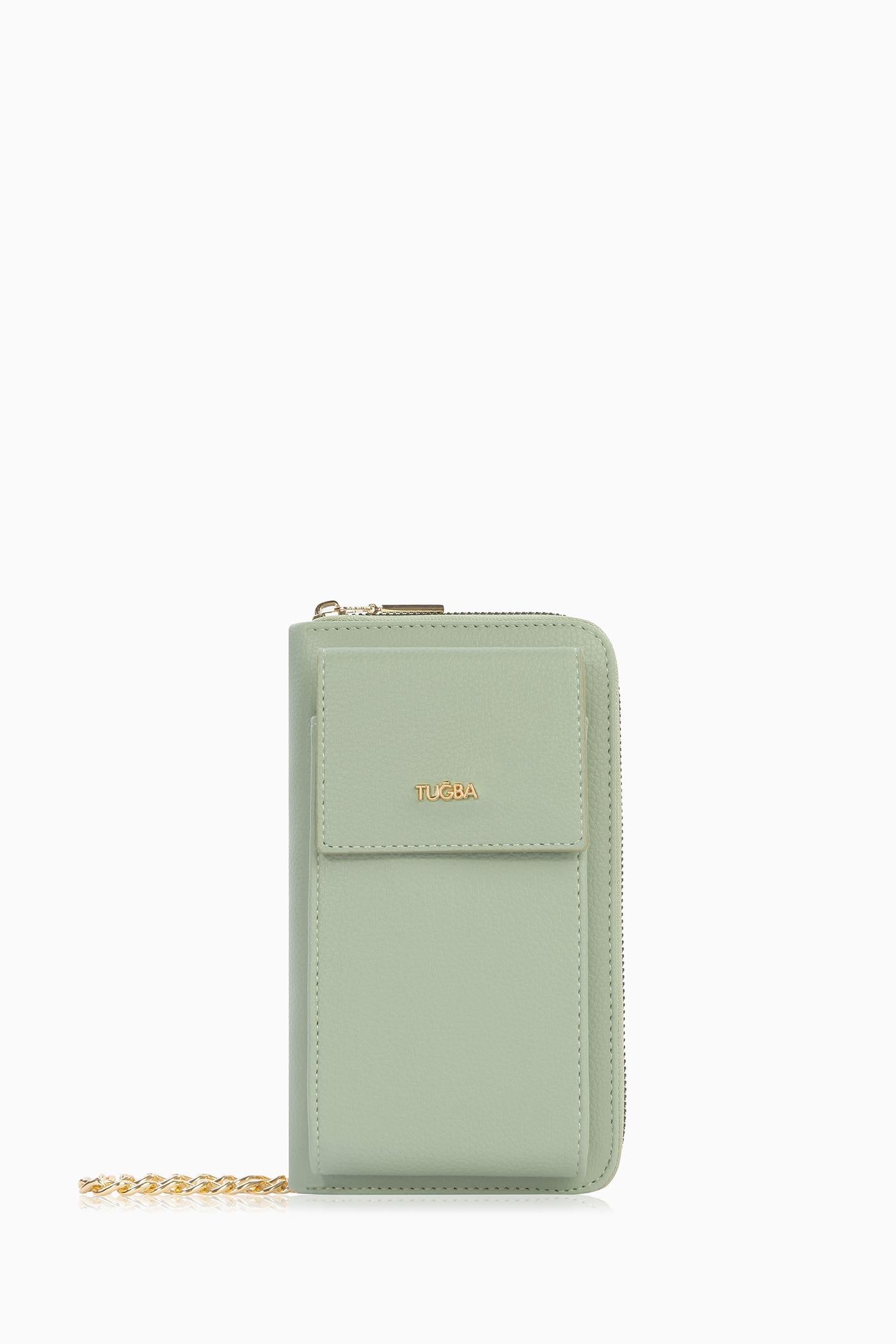 Bayan Çanta Telefonluk - Su Yeşili TUGBA