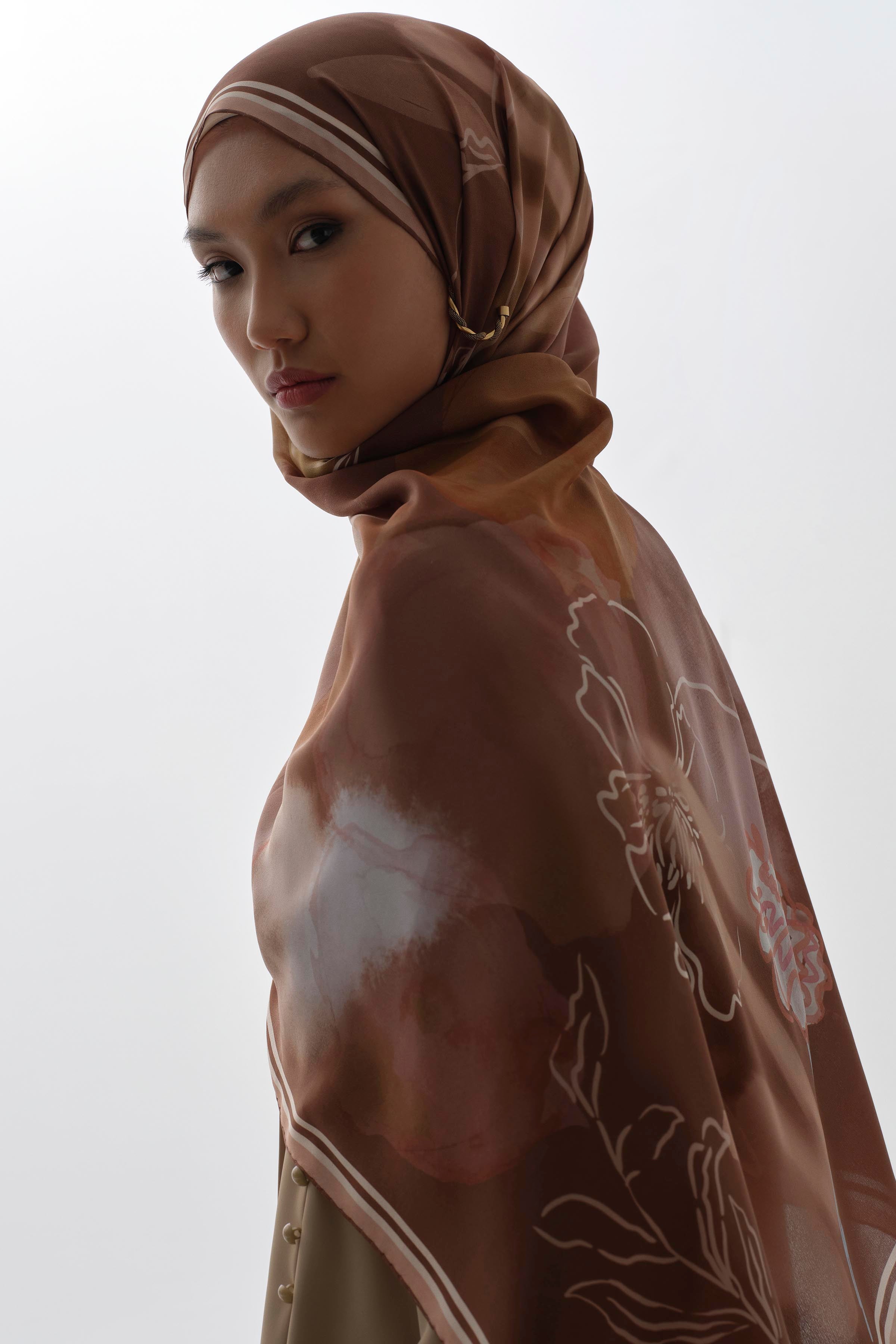 Bel Düğme Detaylı Tunik - Bej TUGBA