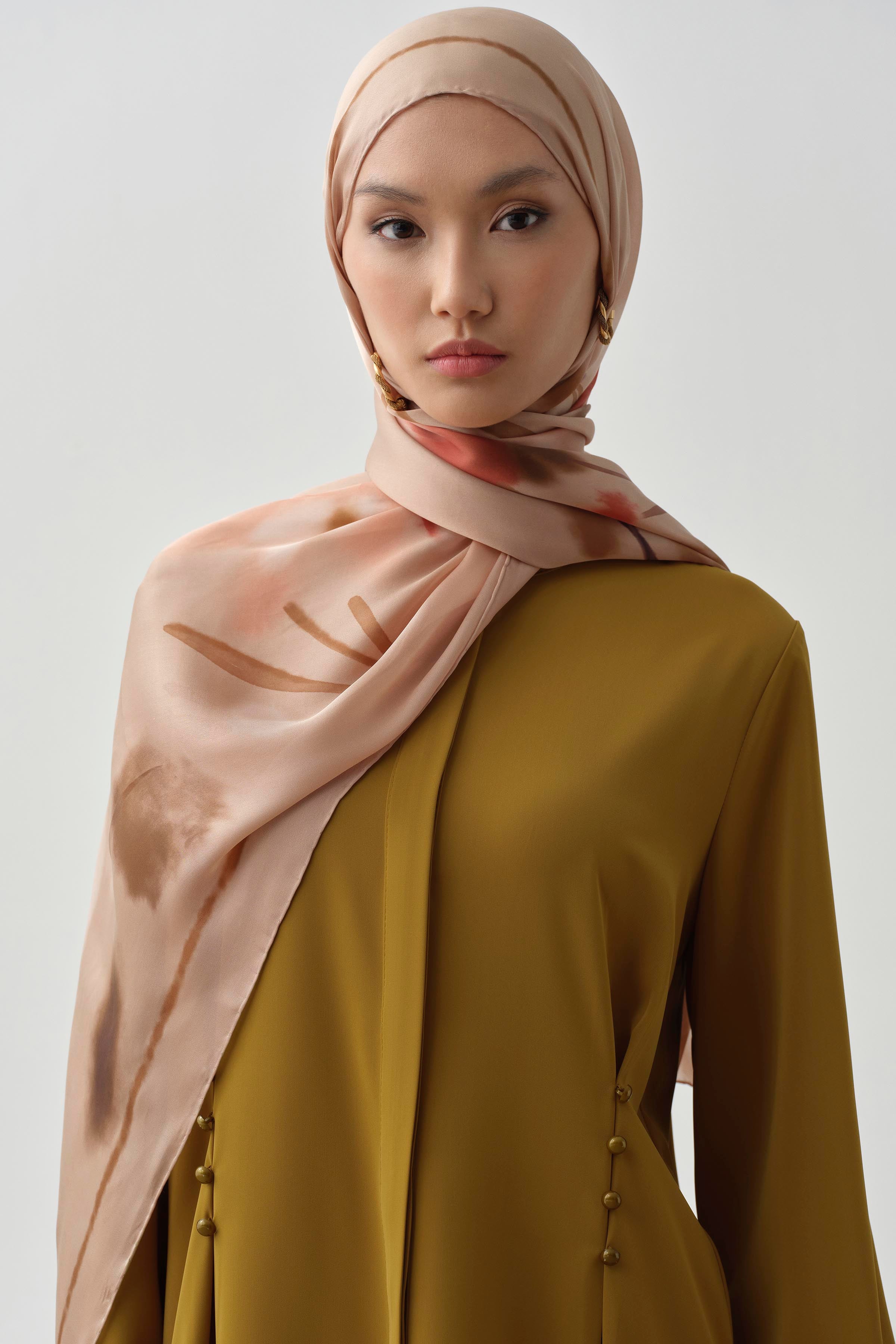 Bel Düğme Detaylı Tunik - Hardal TUGBA