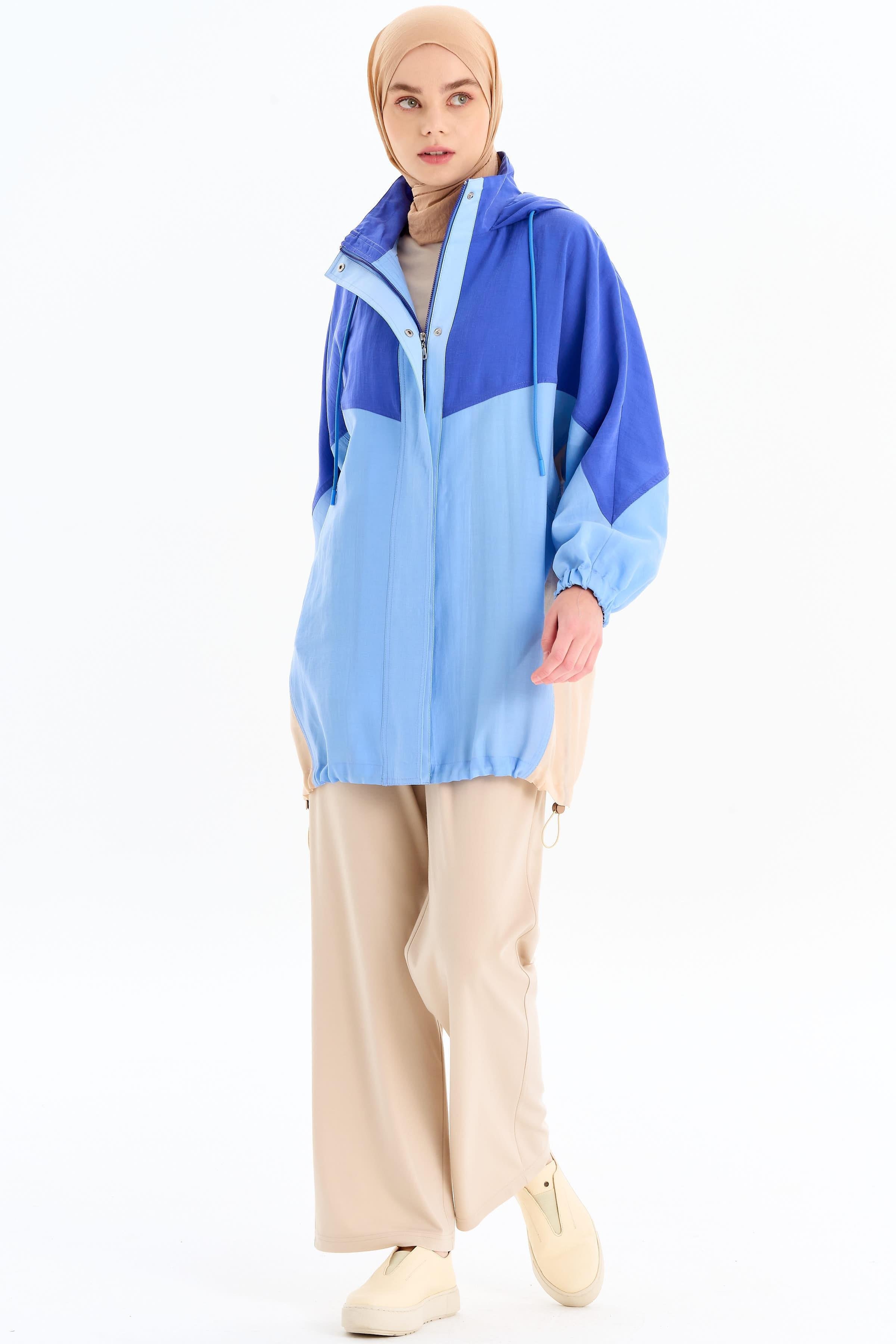 Bel Lastikli Bol Paça Pantolon - Bej TUGBA