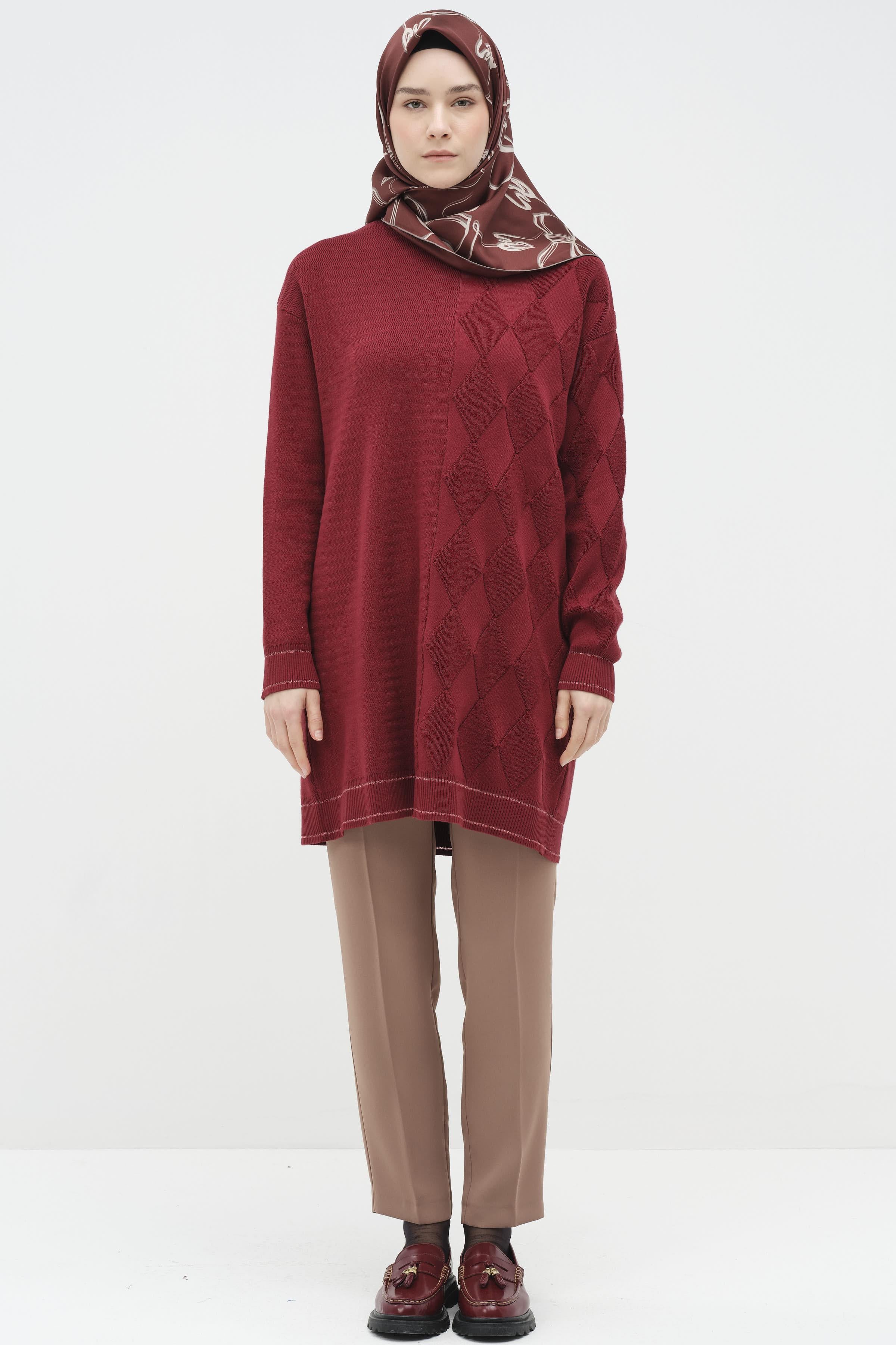 Bel Lastikli Dar Paça Pantolon - Camel TUGBA