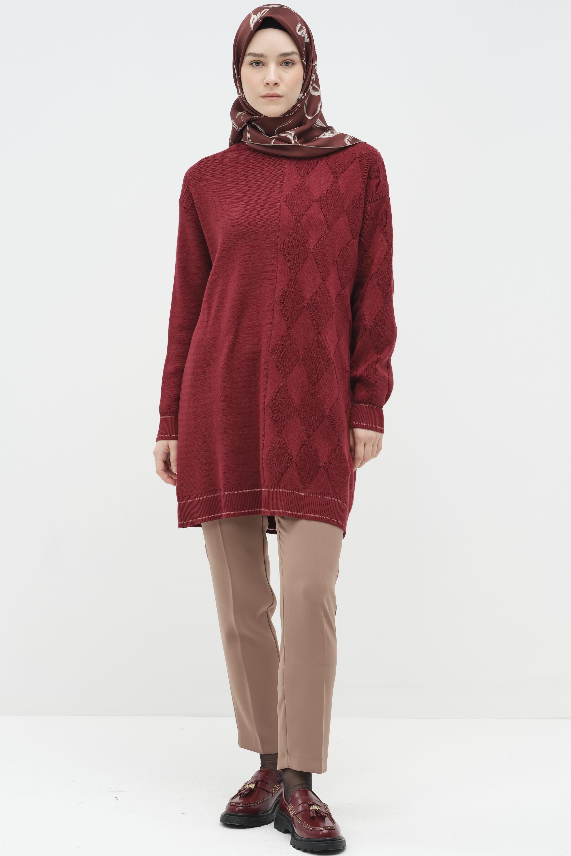 Bel Lastikli Dar Paça Pantolon - Camel TUGBA