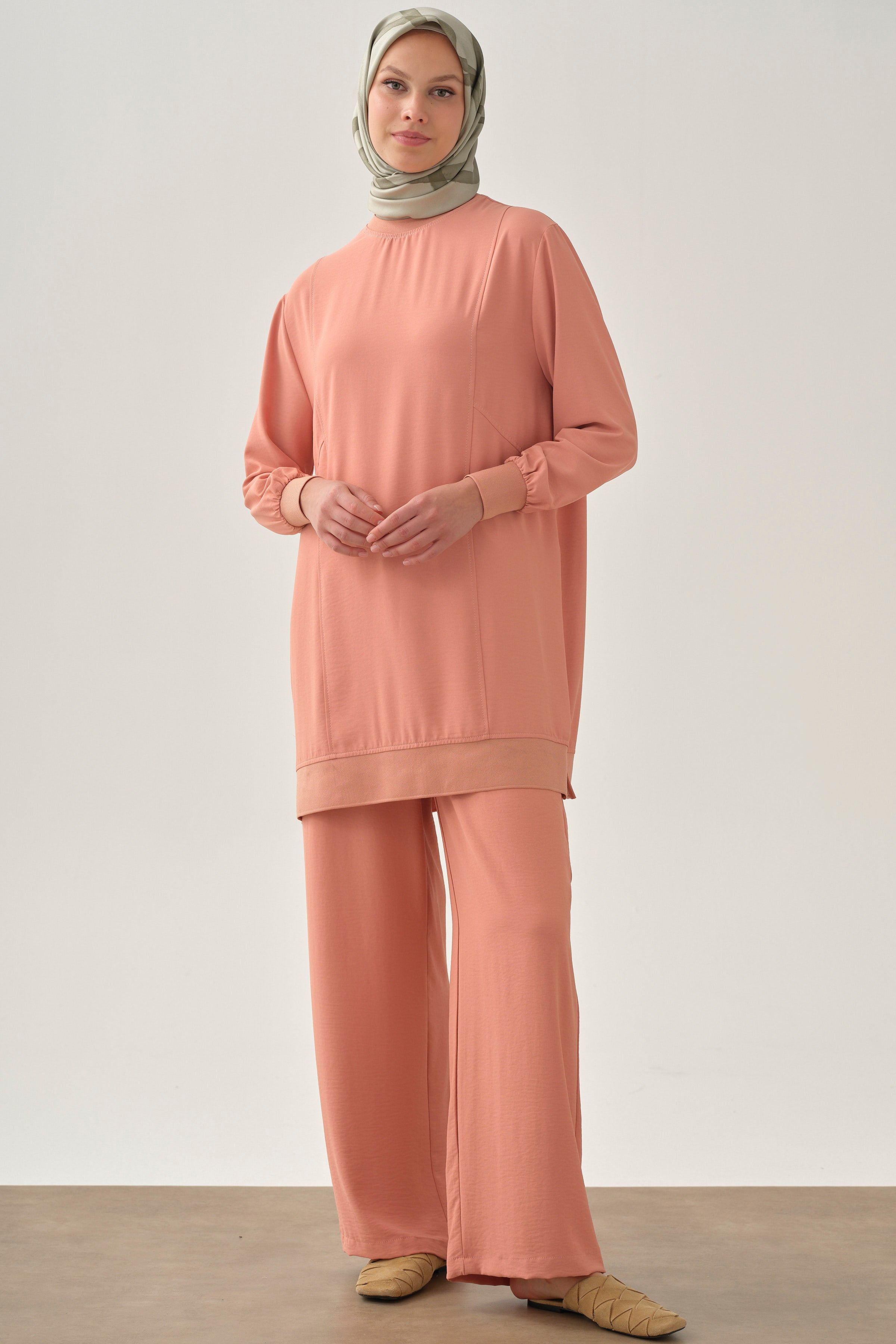 Beli Lastikli Cepli Pantolon - Somon TUGBA