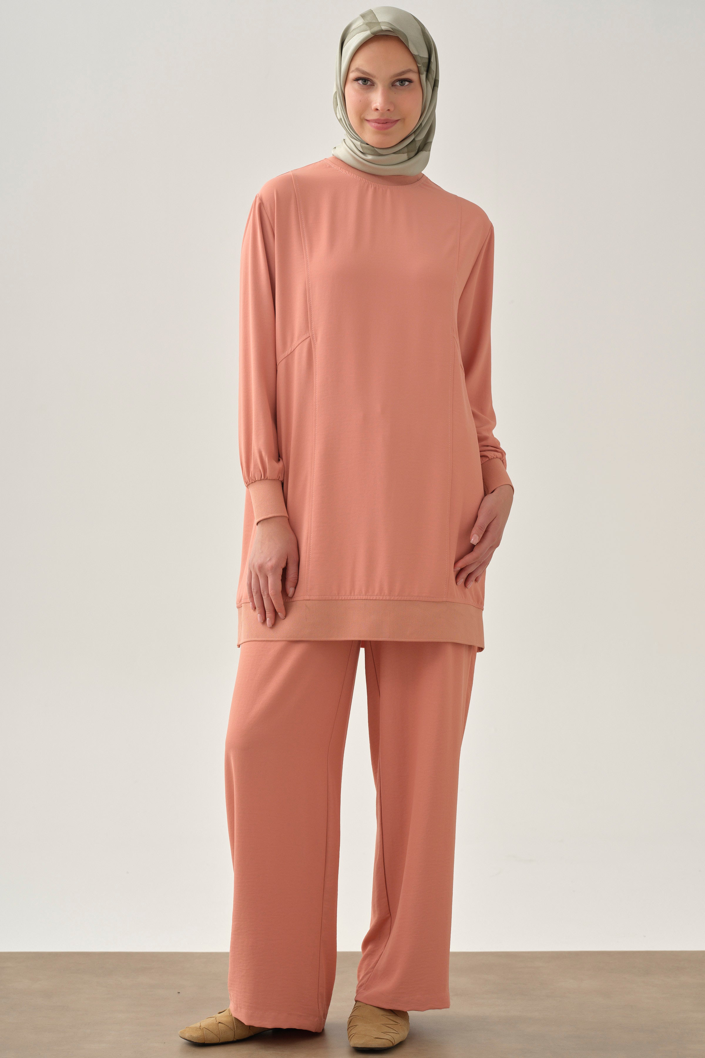 Beli Lastikli Cepli Pantolon - Somon TUGBA