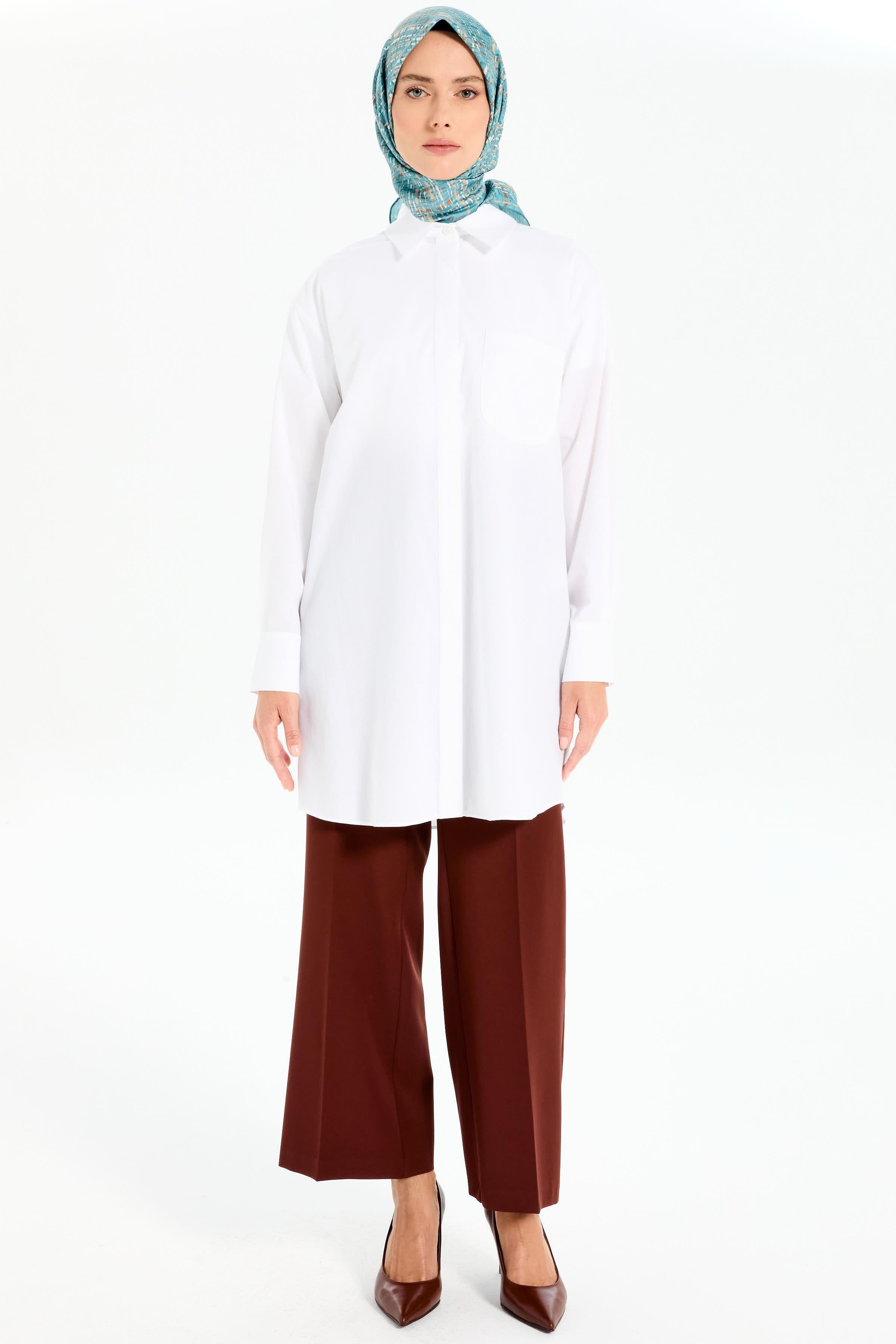 Beli Lastikli Culotte Pantolon - Acı Kahve TUGBA