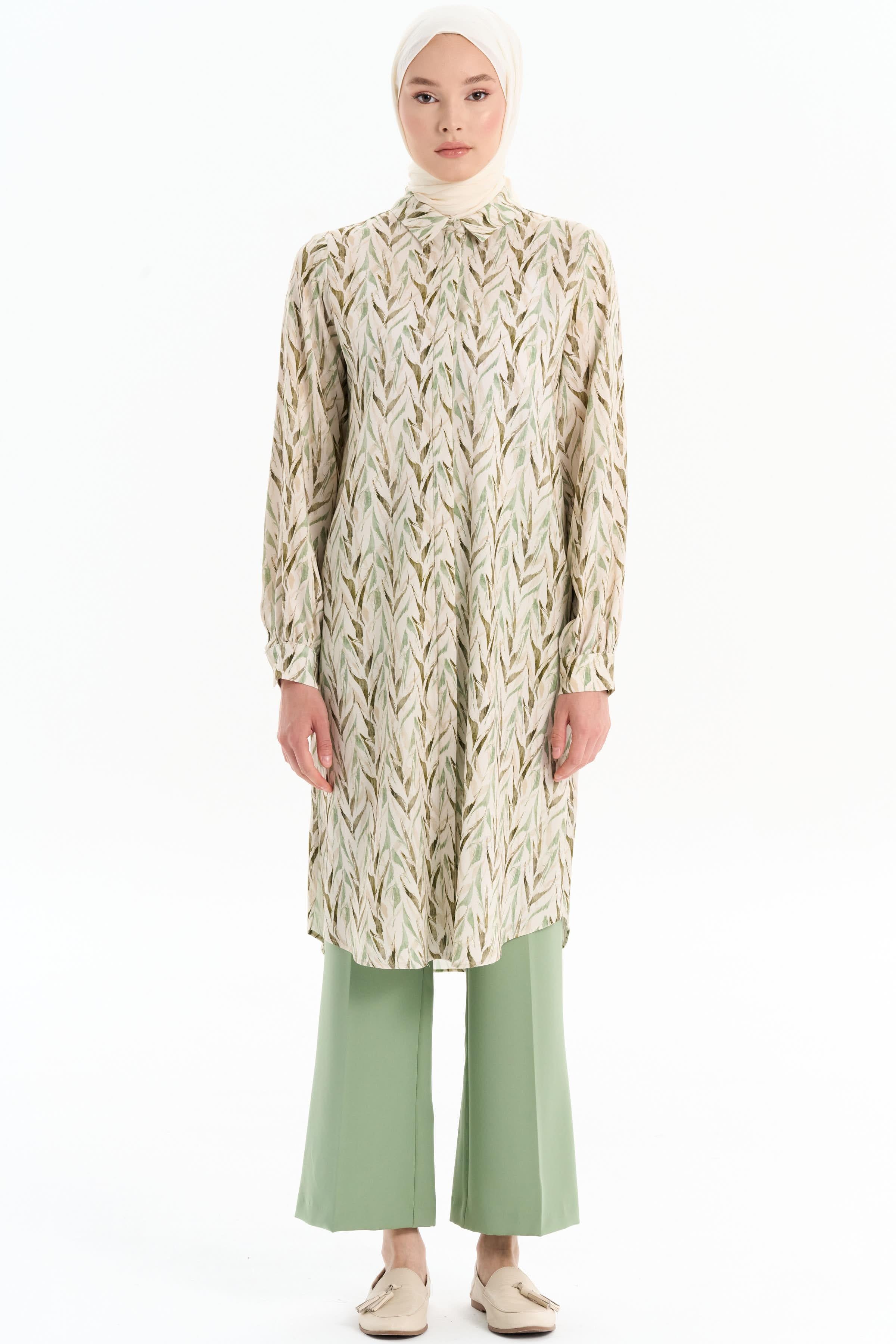 Beli Lastikli Culotte Pantolon - Mint TUGBA