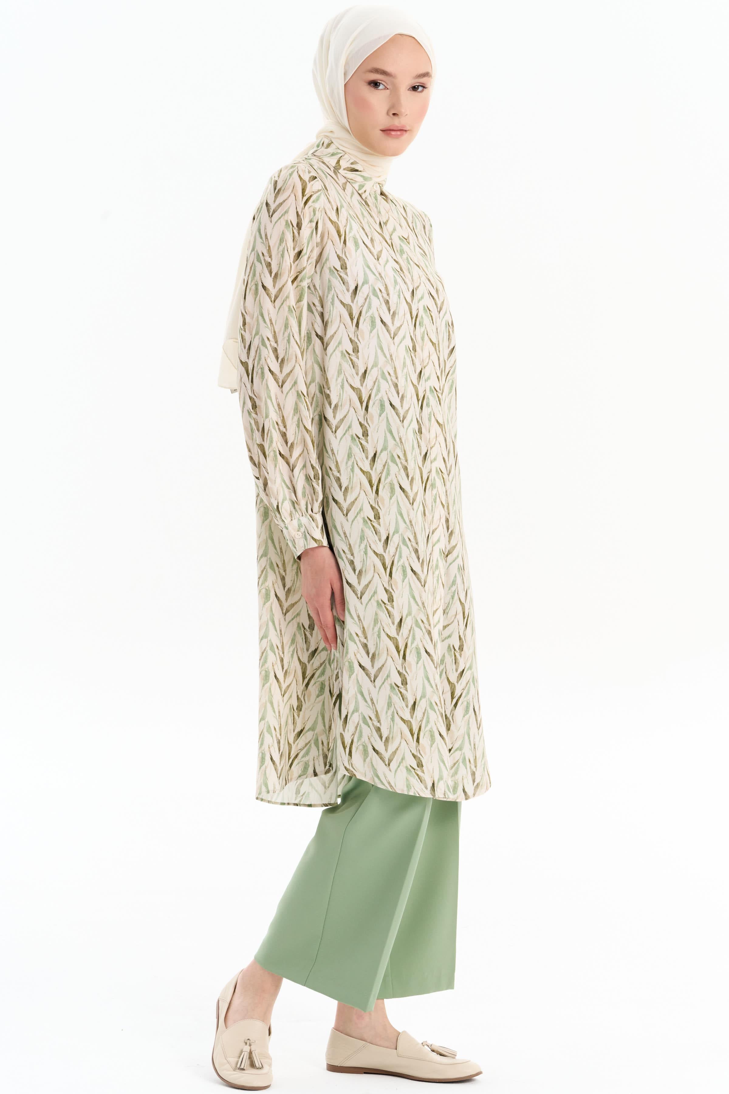 Beli Lastikli Culotte Pantolon - Mint TUGBA