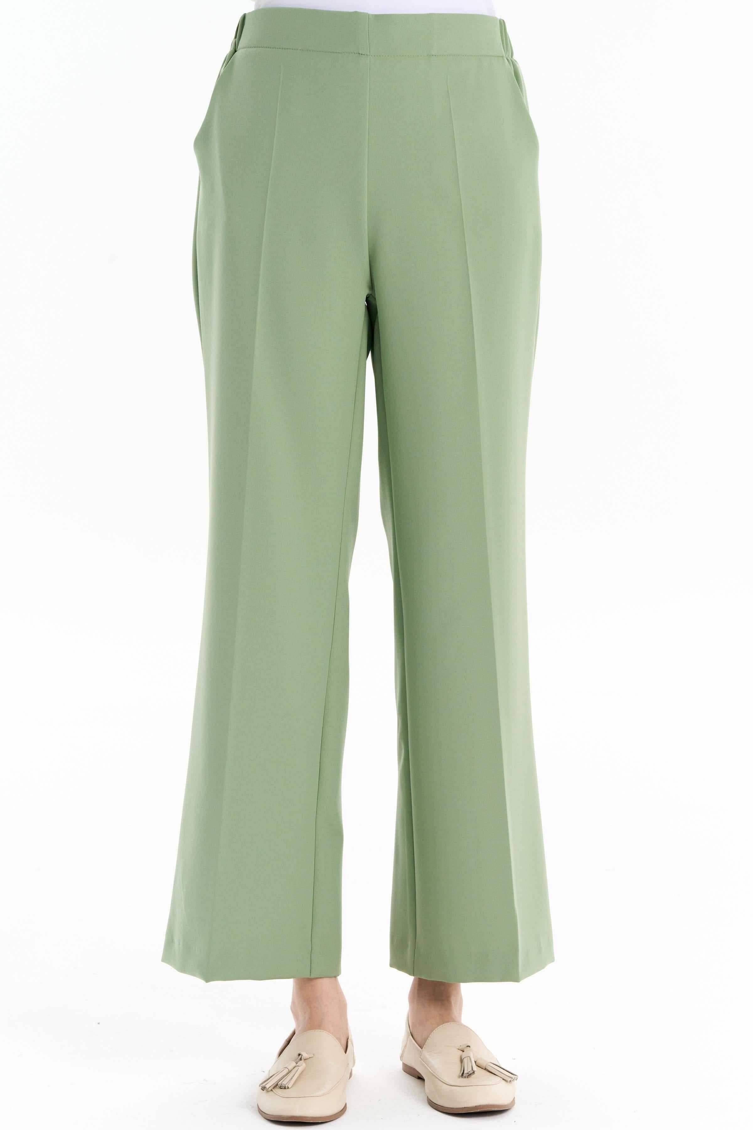 Beli Lastikli Culotte Pantolon - Mint TUGBA