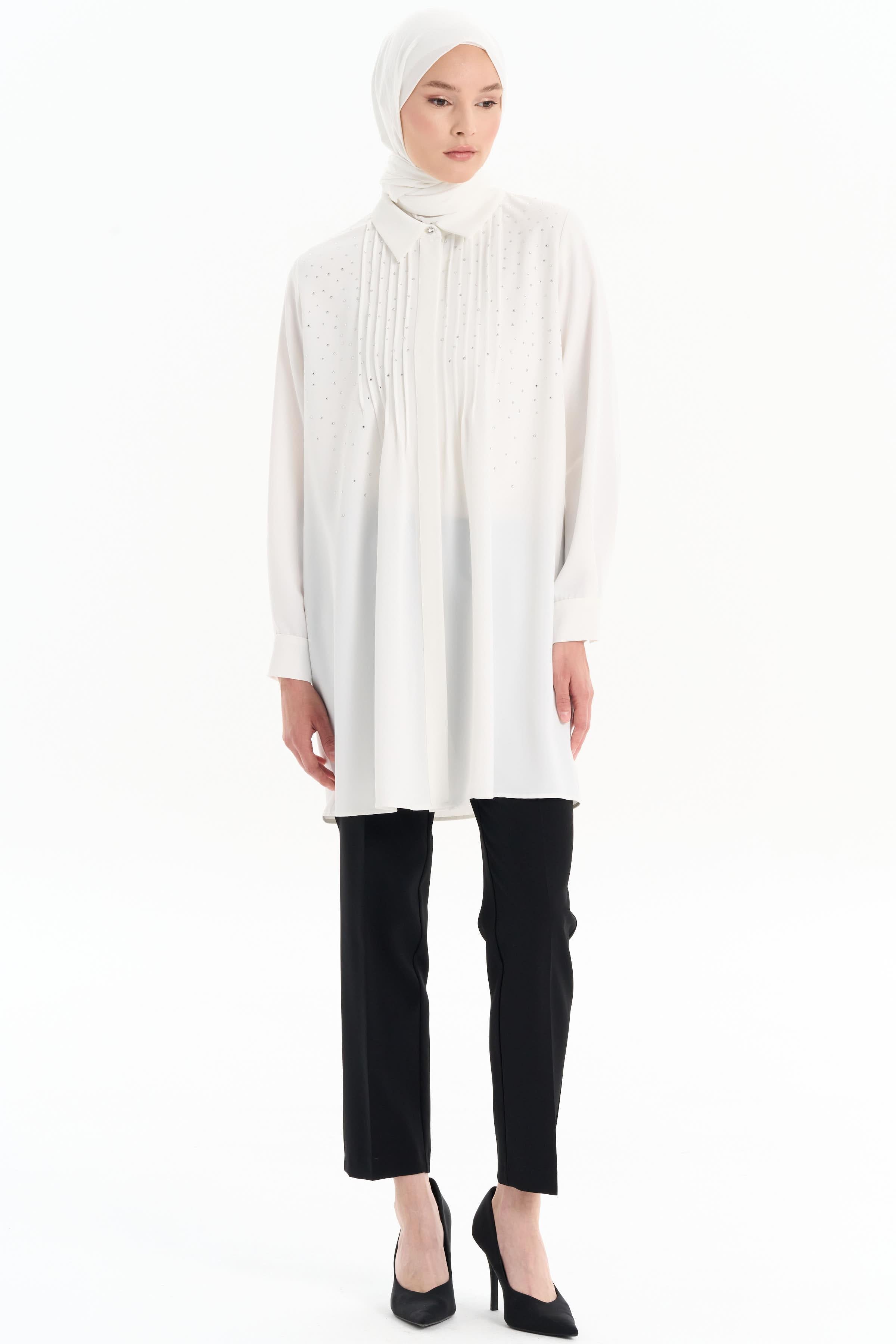 Beli Lastikli Havuç Pantolon - Siyah TUGBA