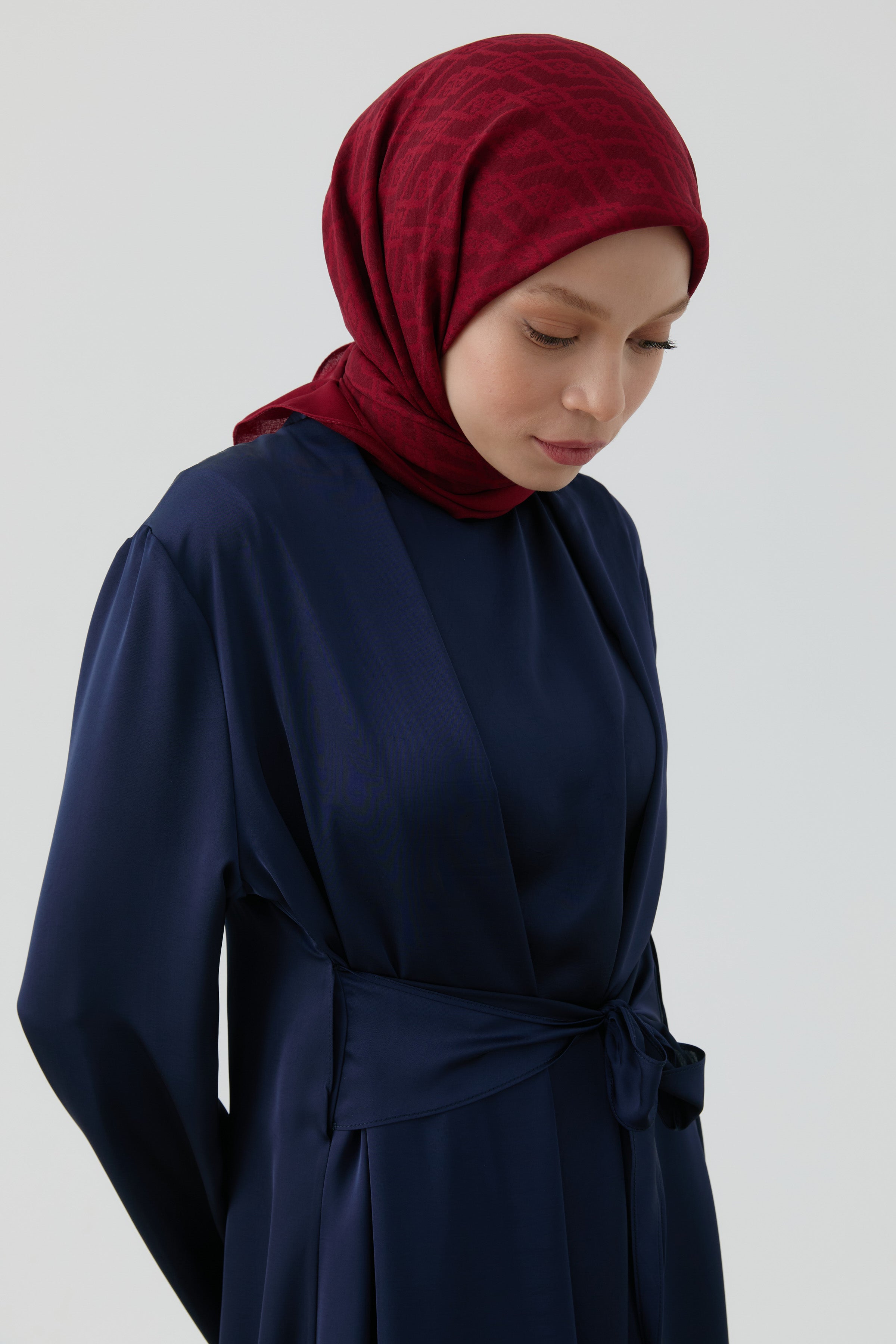 Bereket Desen Eşarp - Bordo TUGBA