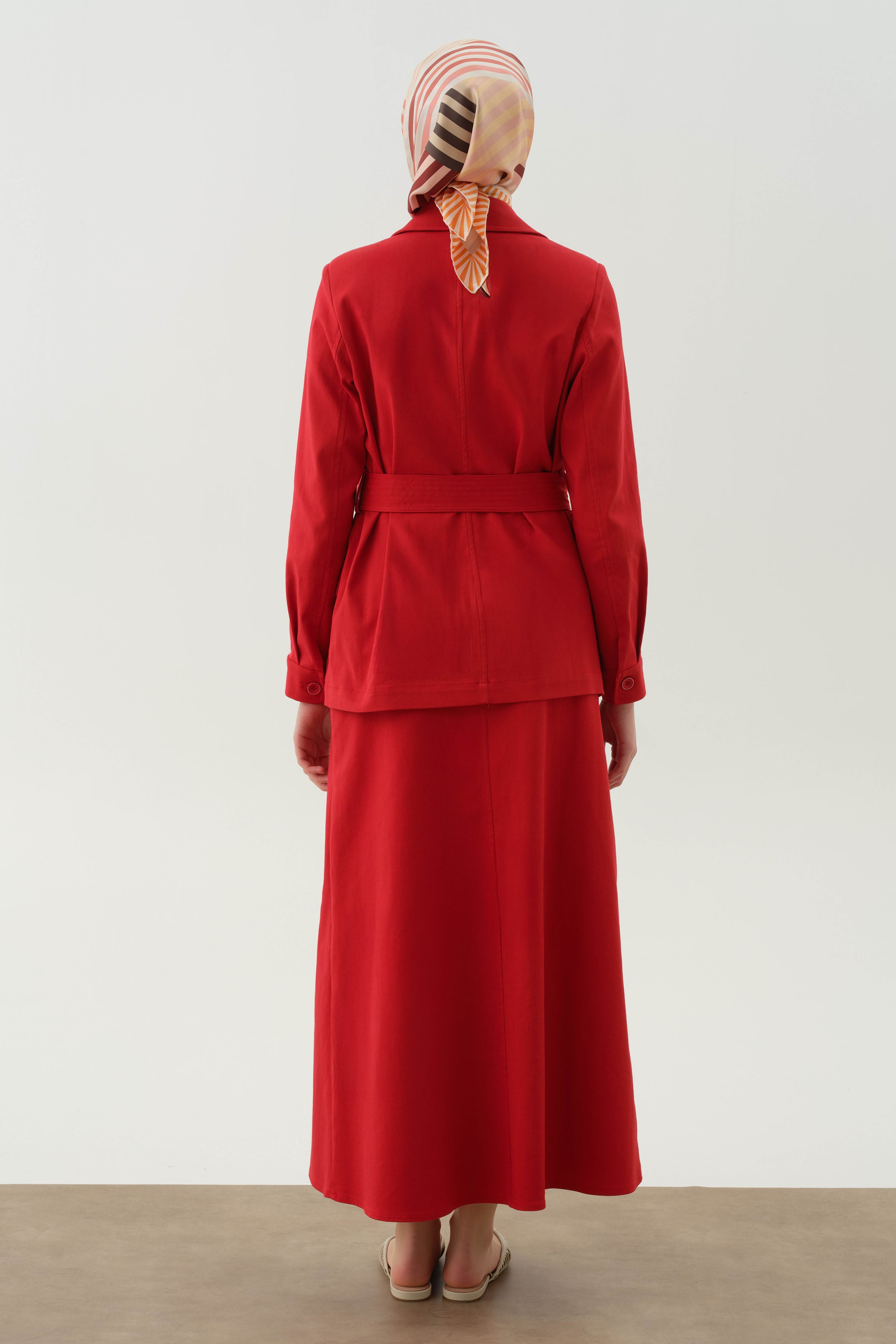 Beş Cepli Etek - Mercan TUGBA