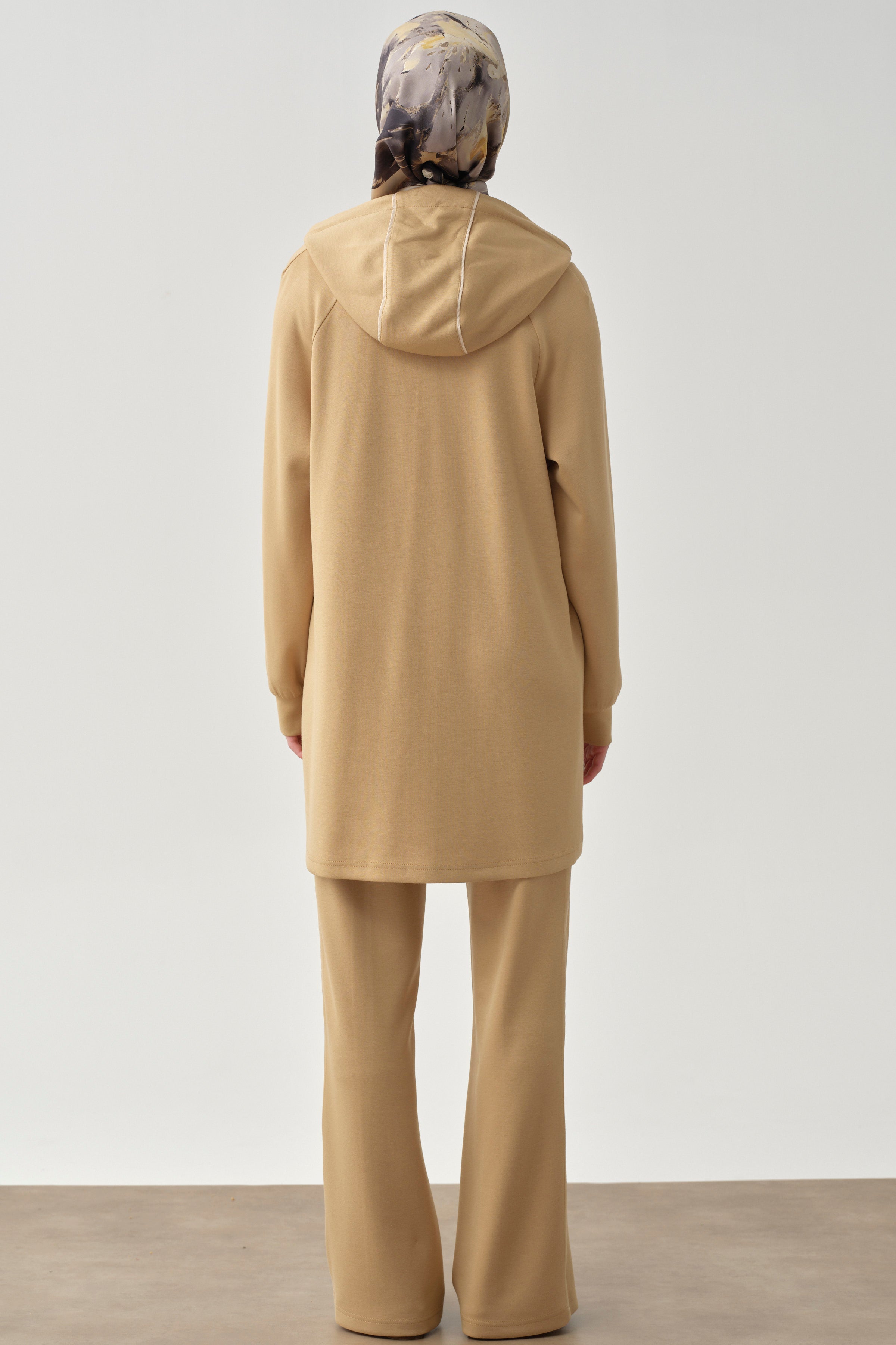 Biyeli Örme Takım - Camel TUGBA