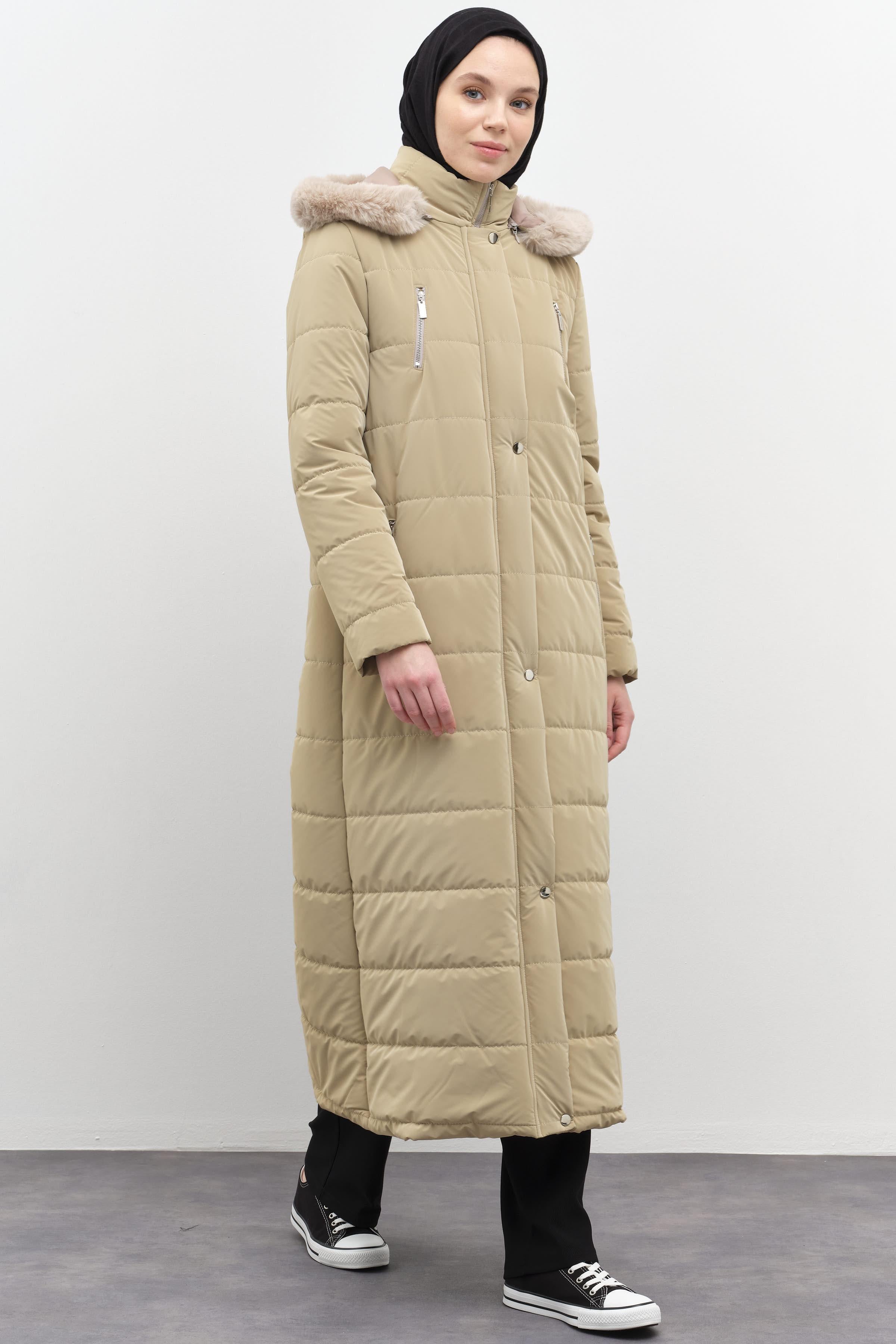 Blok Desen Şişme Kaban - Taş TUGBA