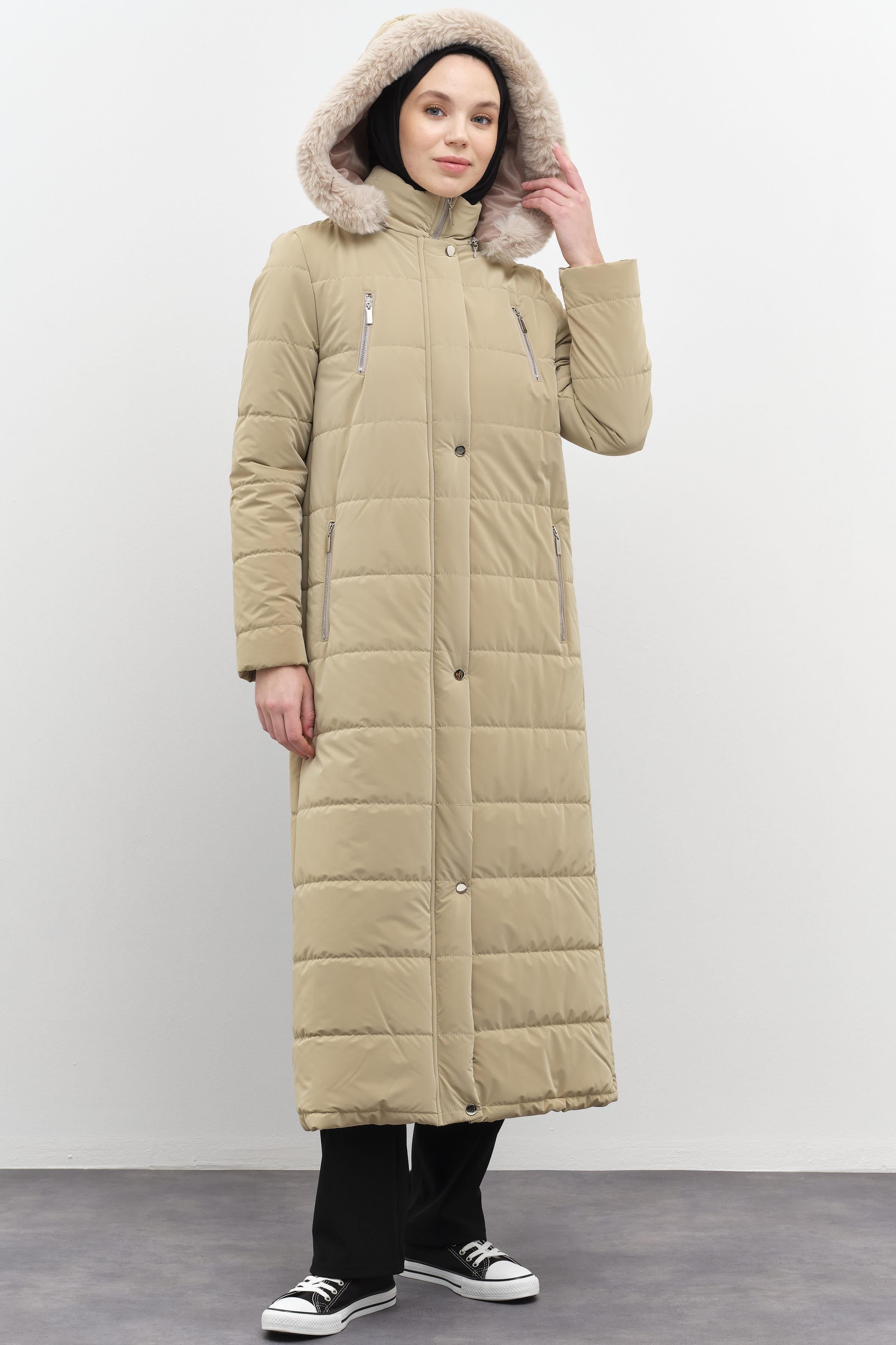 Blok Desen Şişme Kaban - Taş TUGBA