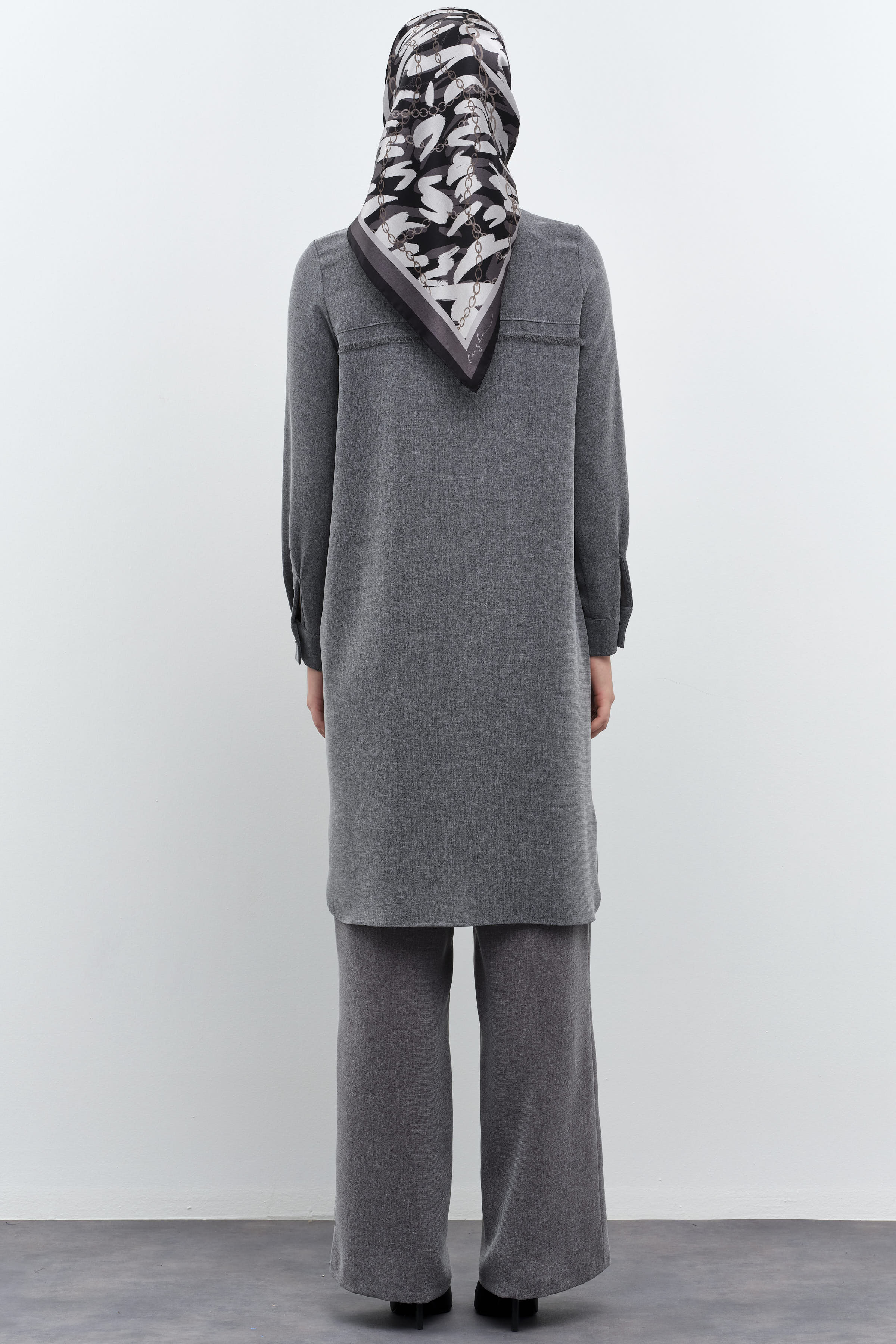 Bol Paça Cepli Pantolon - Antrasit TUGBA