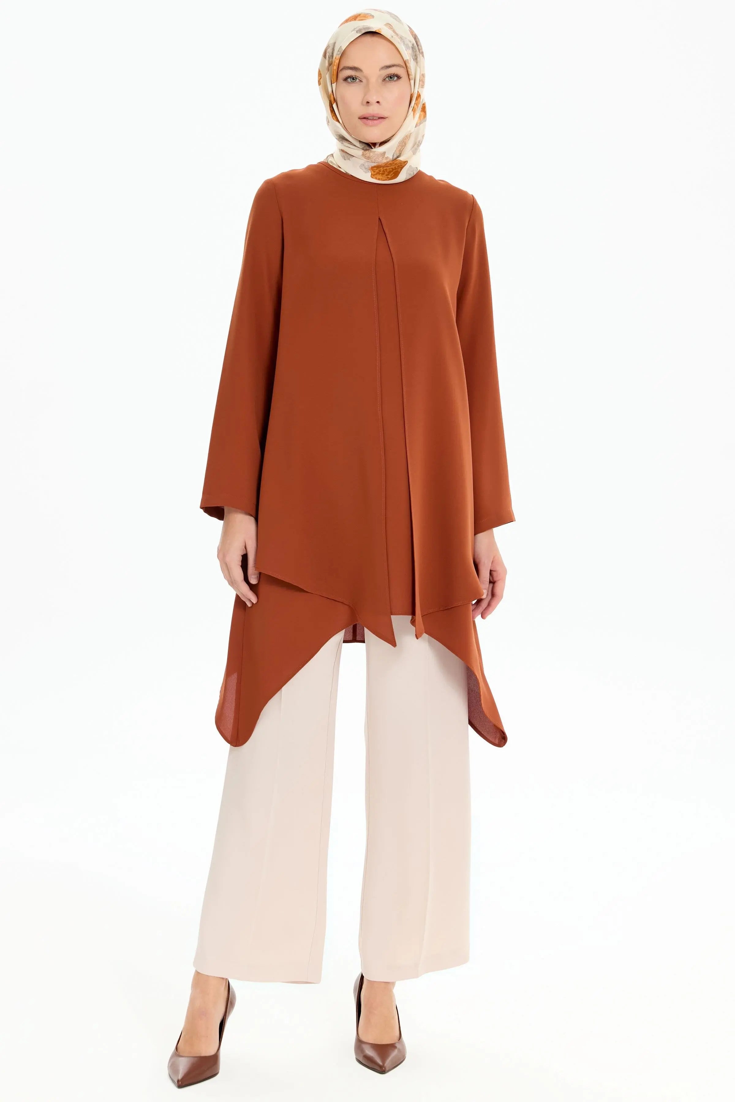 Bol Paça Cepli Pantolon - Bej TUGBA