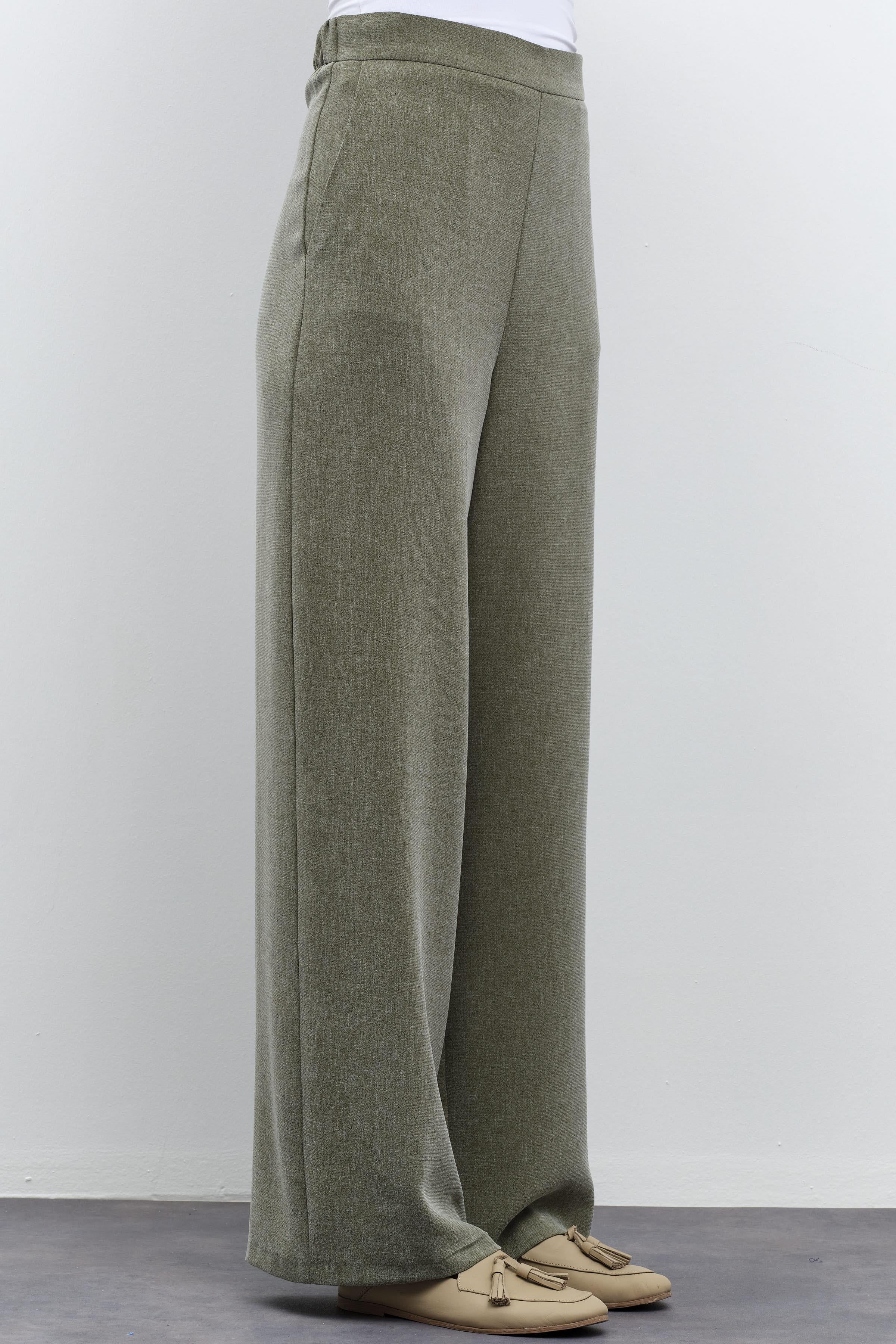 Bol Paça Cepli Pantolon - Haki TUGBA