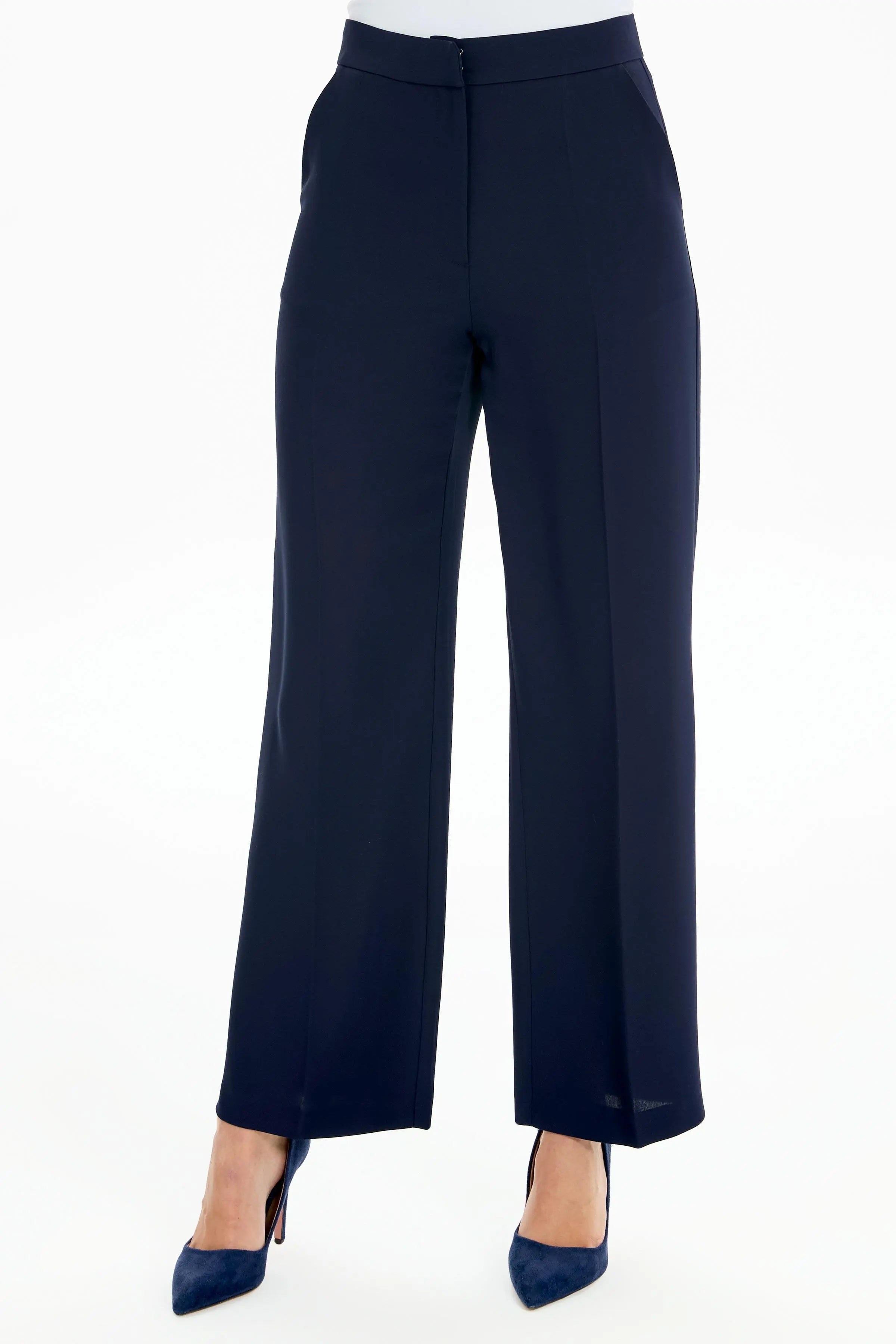 Bol Paça Cepli Pantolon - Lacivert TUGBA