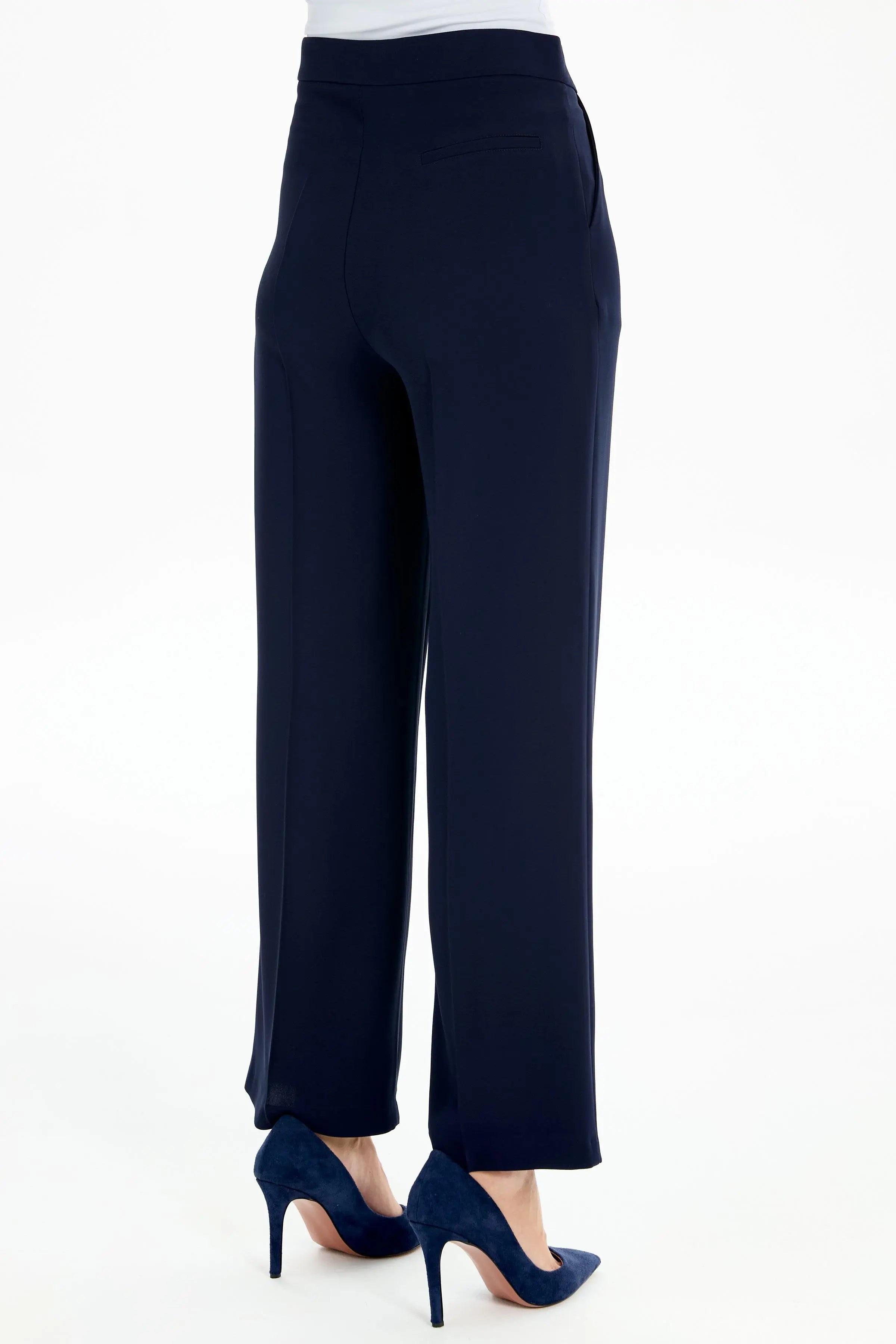 Bol Paça Cepli Pantolon - Lacivert TUGBA