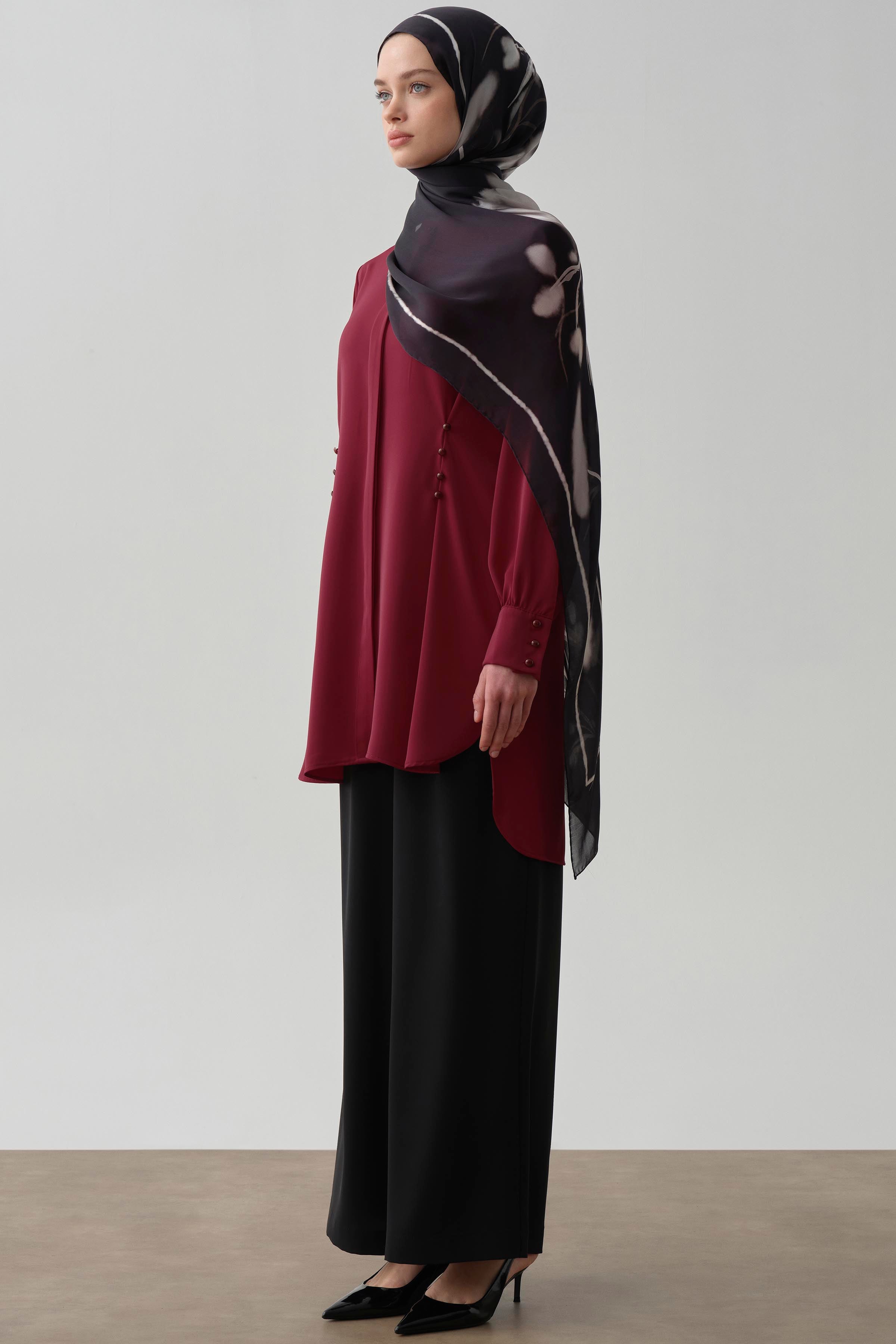 Bol Paça Cepli Pantolon - Siyah TUGBA