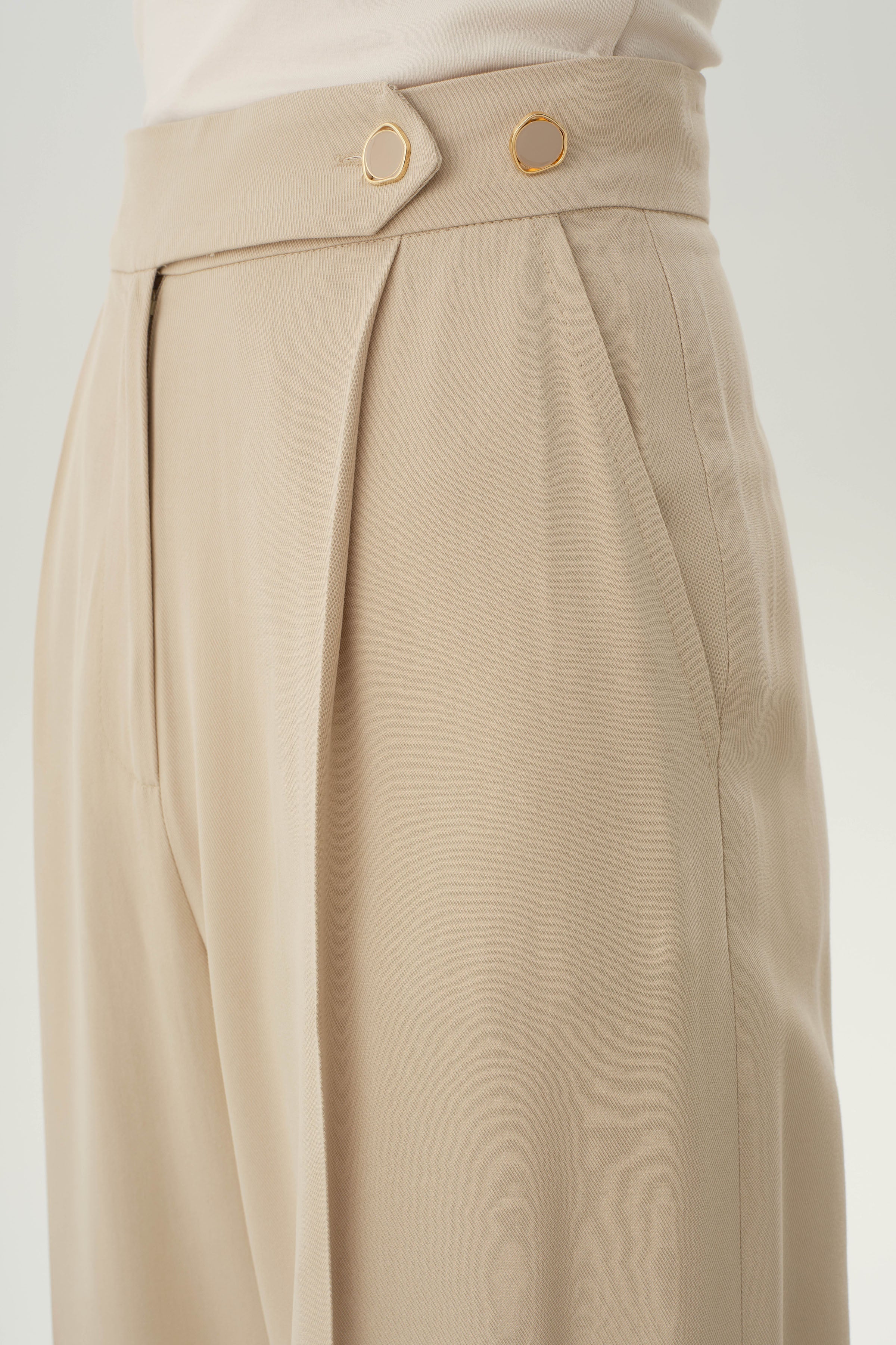 Bol Paça Pantolon - Bej TUGBA