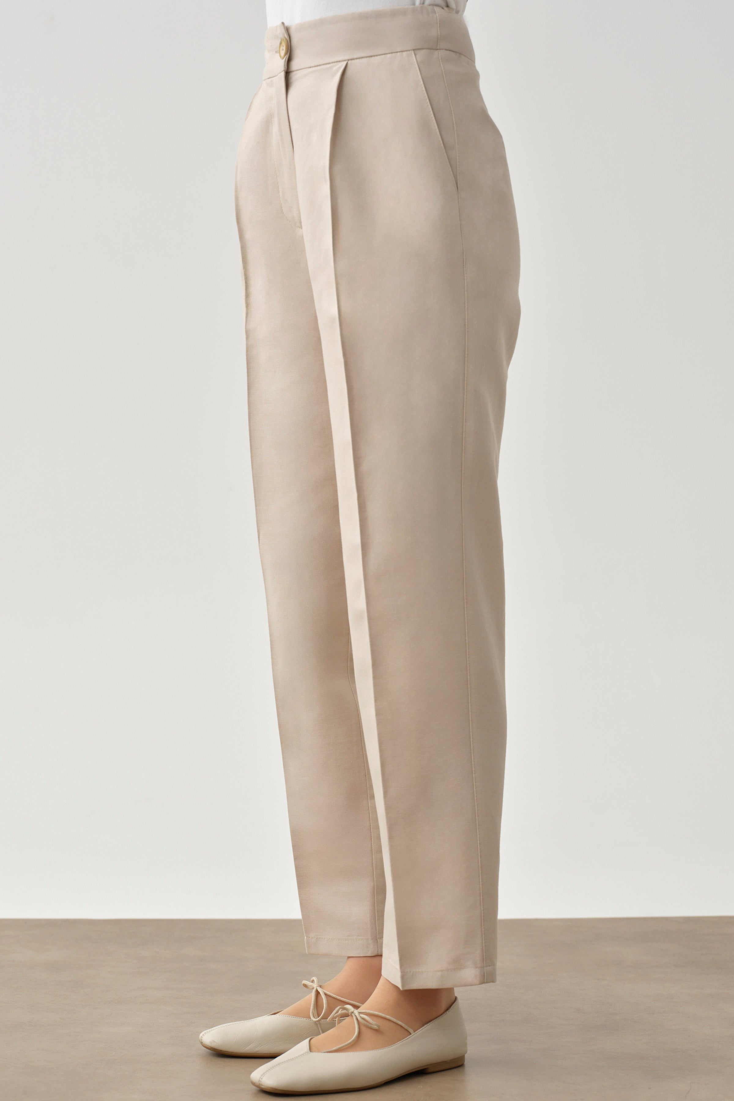 Bol Paça Pantolon - Bej TUGBA