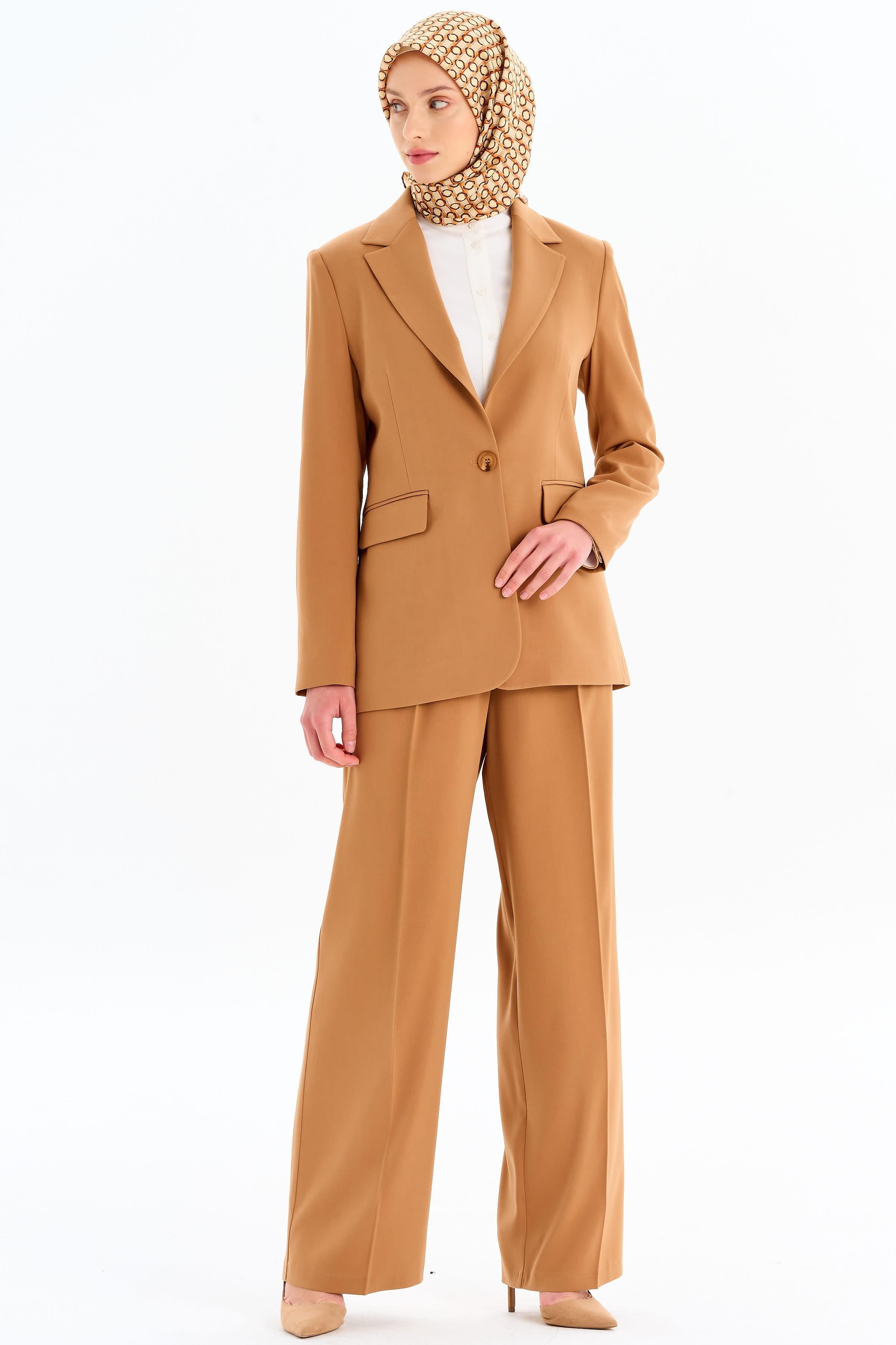 Bol Paça Pantolon - Camel TUGBA