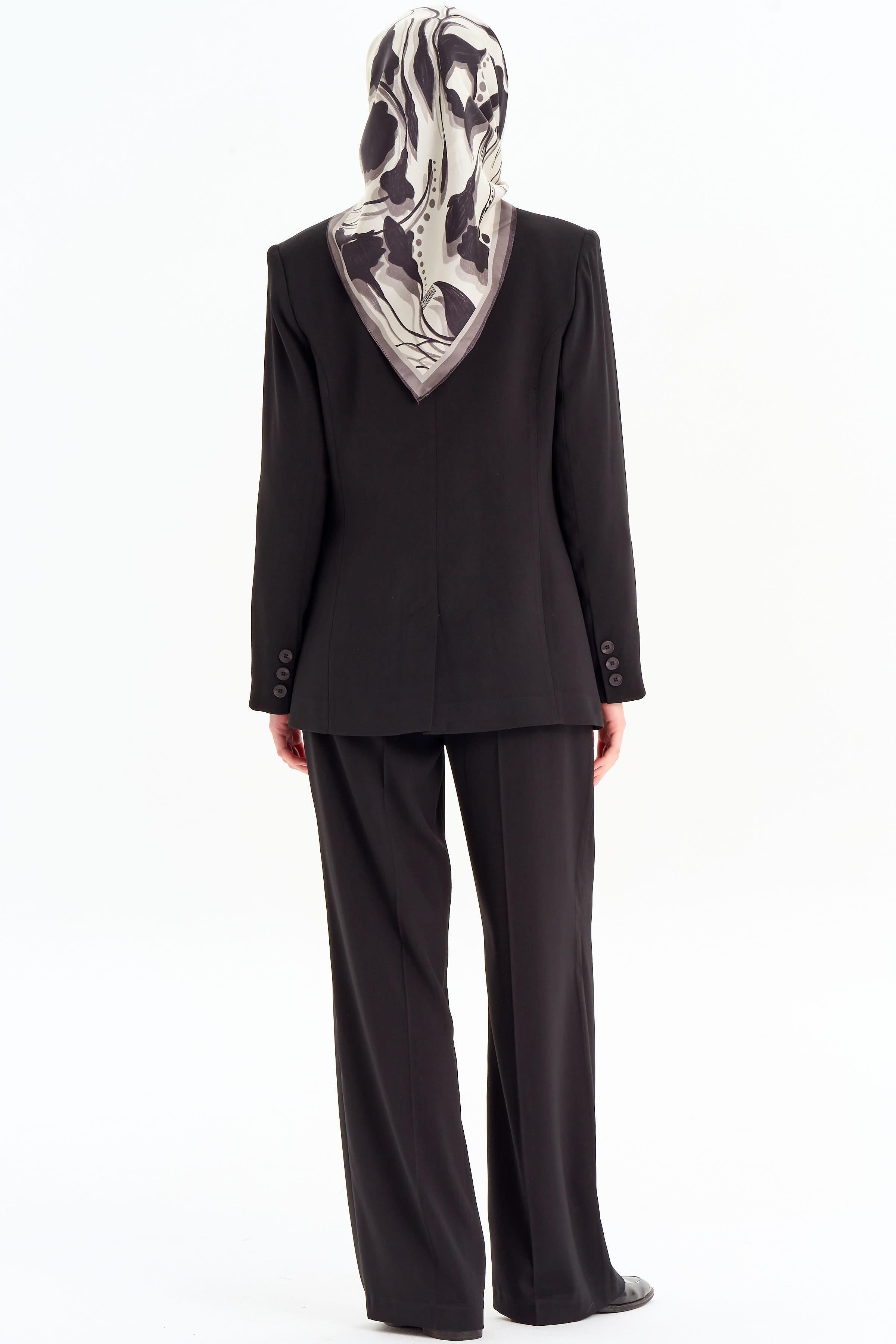 Bol Paça Pantolon - Siyah TUGBA